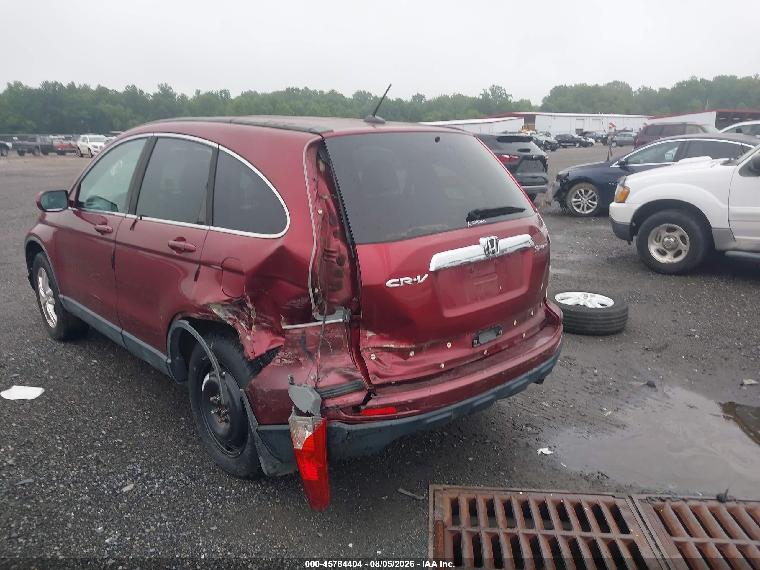 2010 Honda Cr-v Ex-l Burgundy vin: 5J6RE3H76AL035003