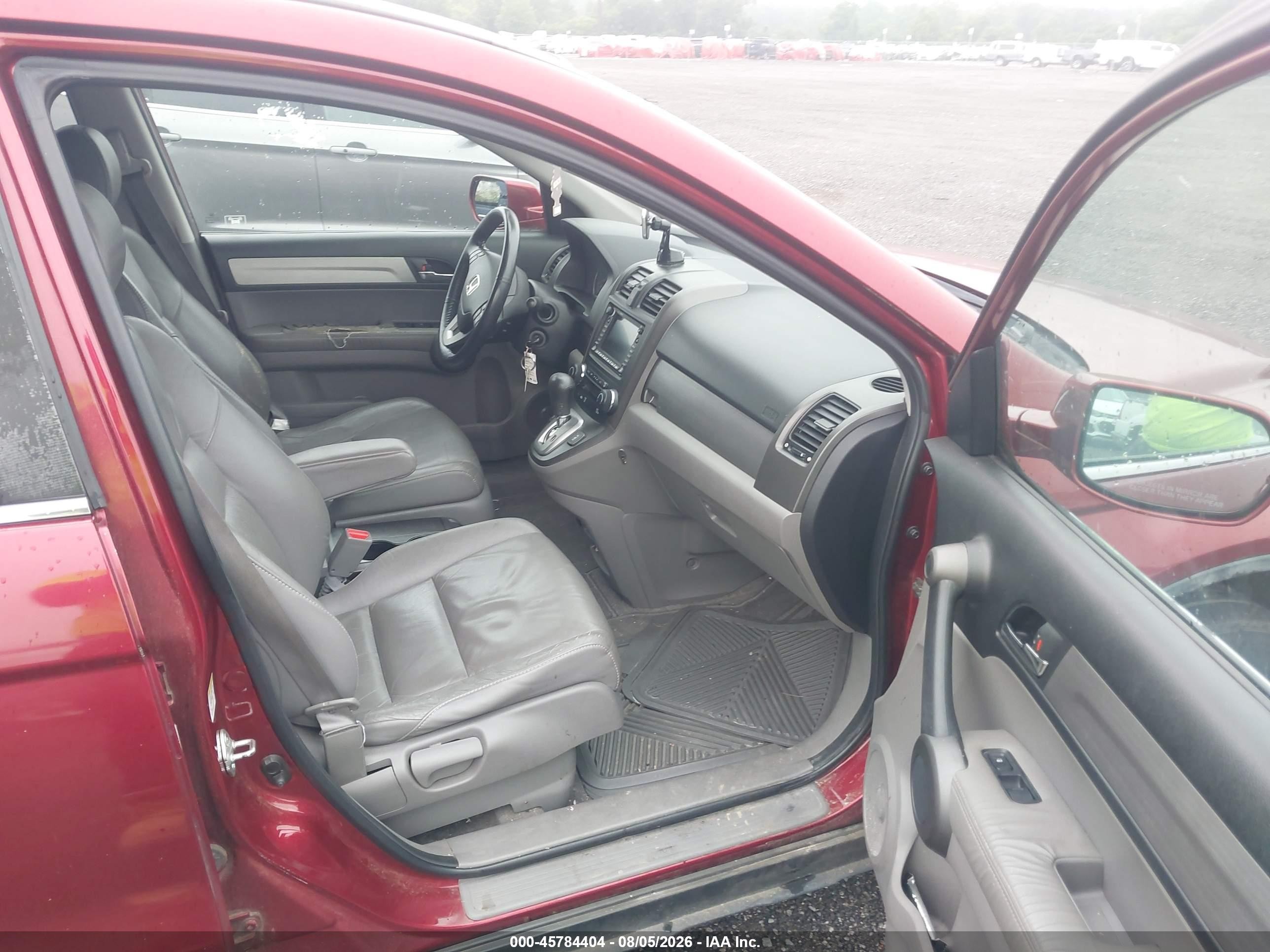 2010 Honda Cr-v Ex-l Burgundy vin: 5J6RE3H76AL035003