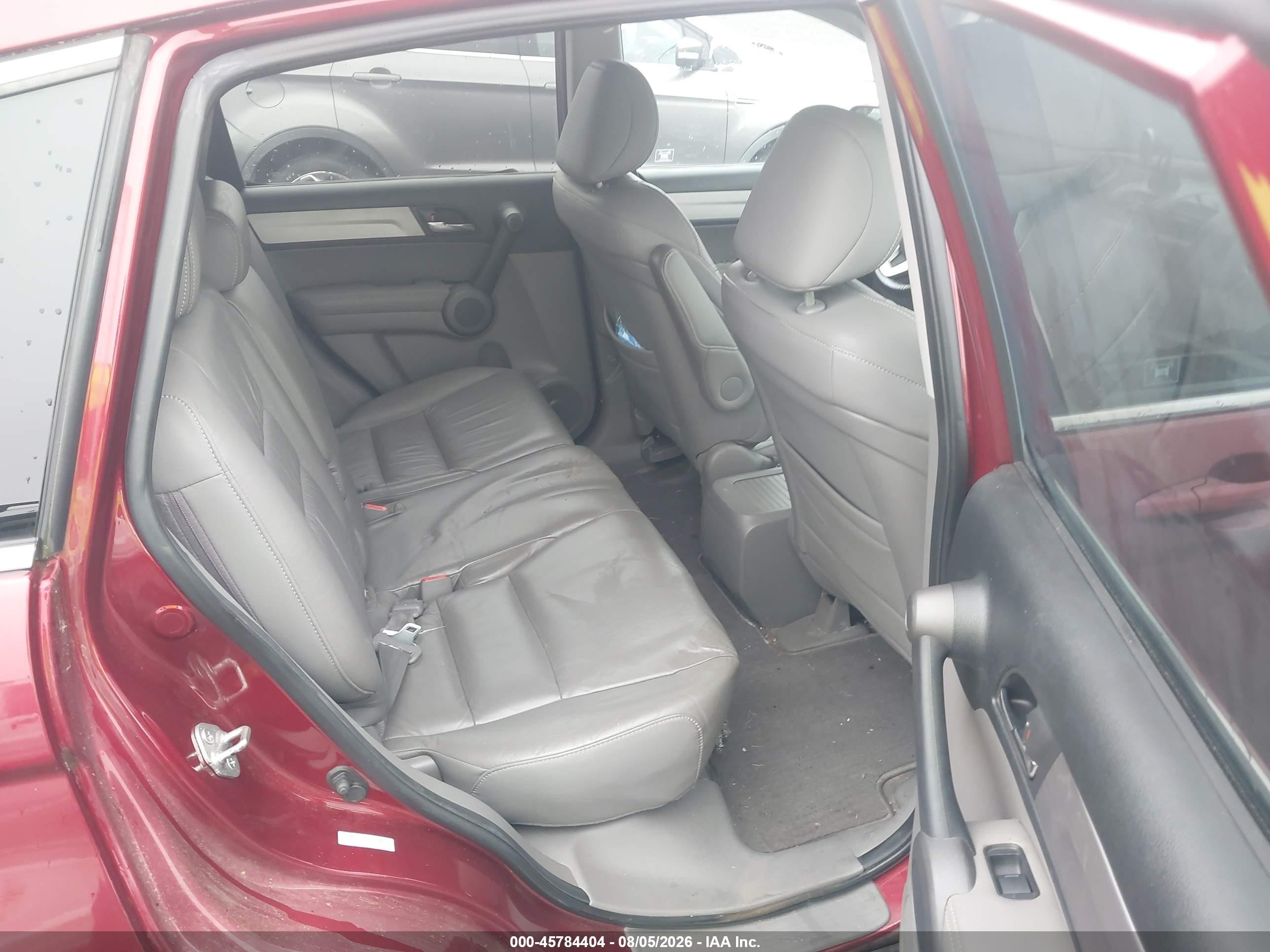 2010 Honda Cr-v Ex-l Burgundy vin: 5J6RE3H76AL035003