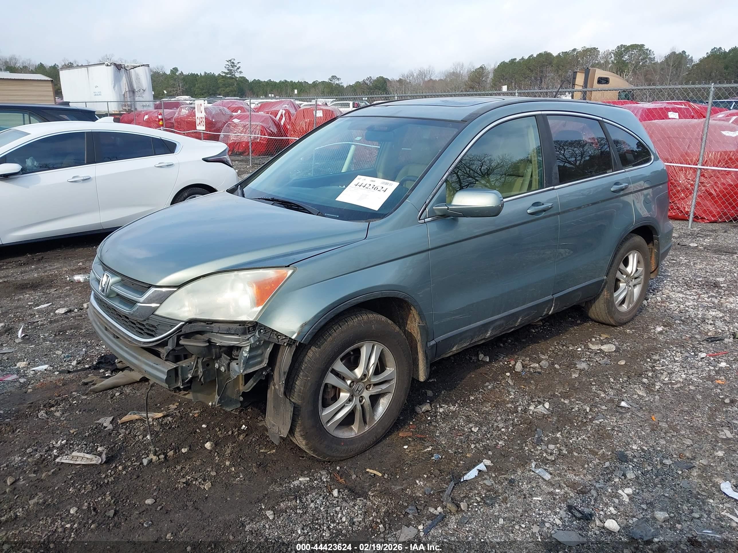 2010 Honda Cr-v Ex-l Gray vin: 5J6RE3H76AL042100