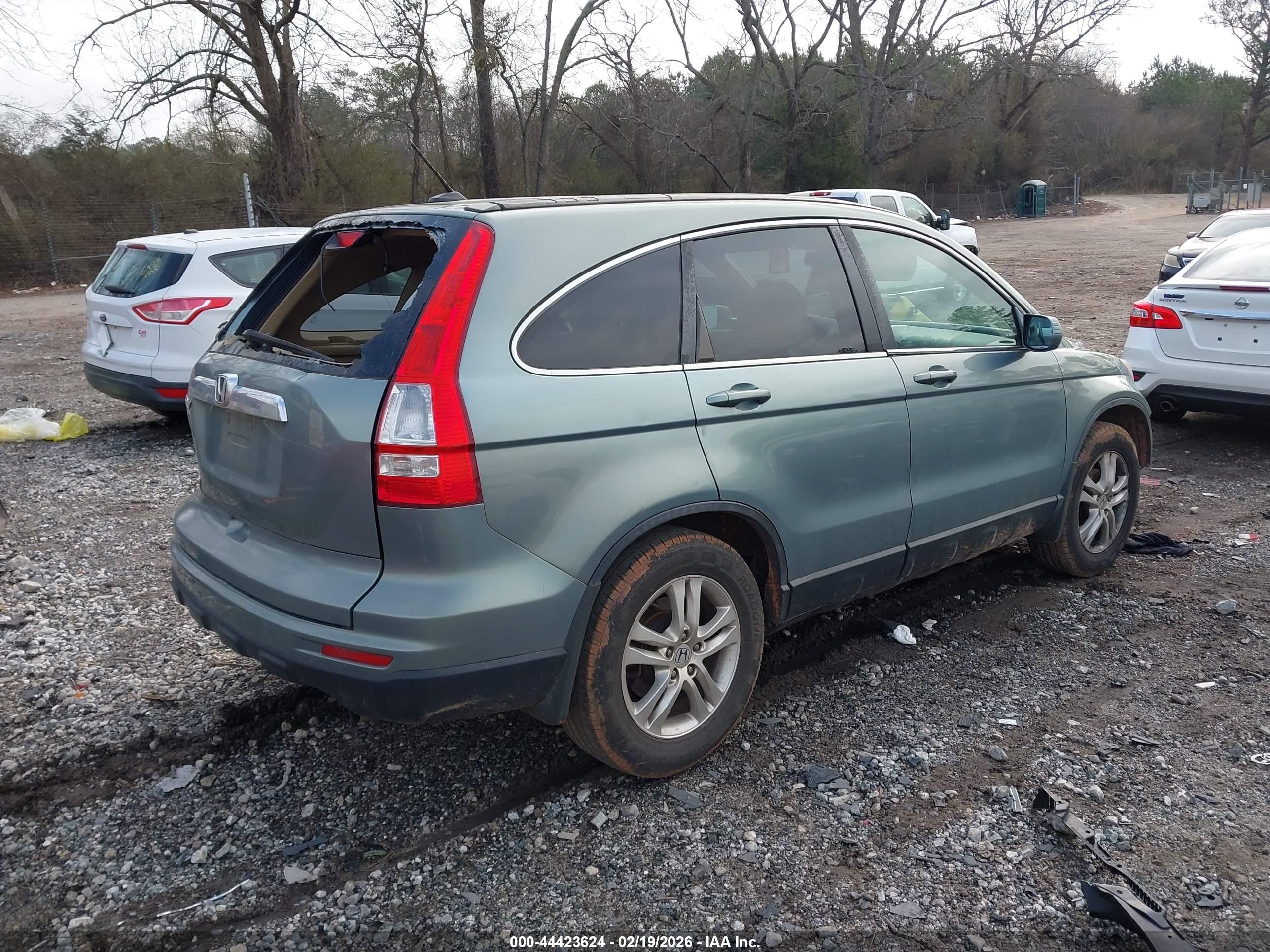 2010 Honda Cr-v Ex-l Gray vin: 5J6RE3H76AL042100