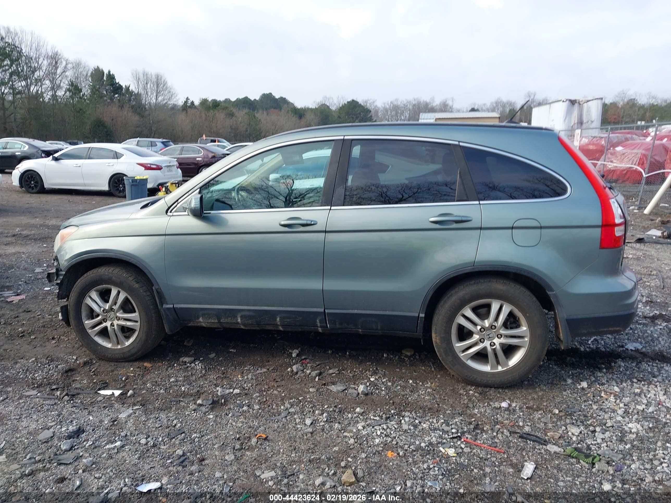 2010 Honda Cr-v Ex-l Gray vin: 5J6RE3H76AL042100