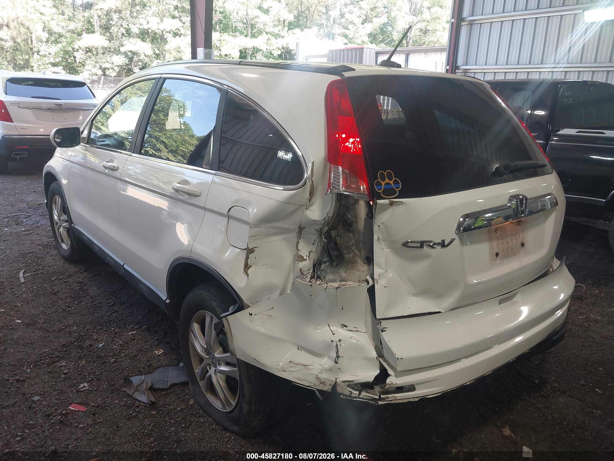 2010 Honda Cr-v Ex-l Белый vin: 5J6RE3H76AL043490
