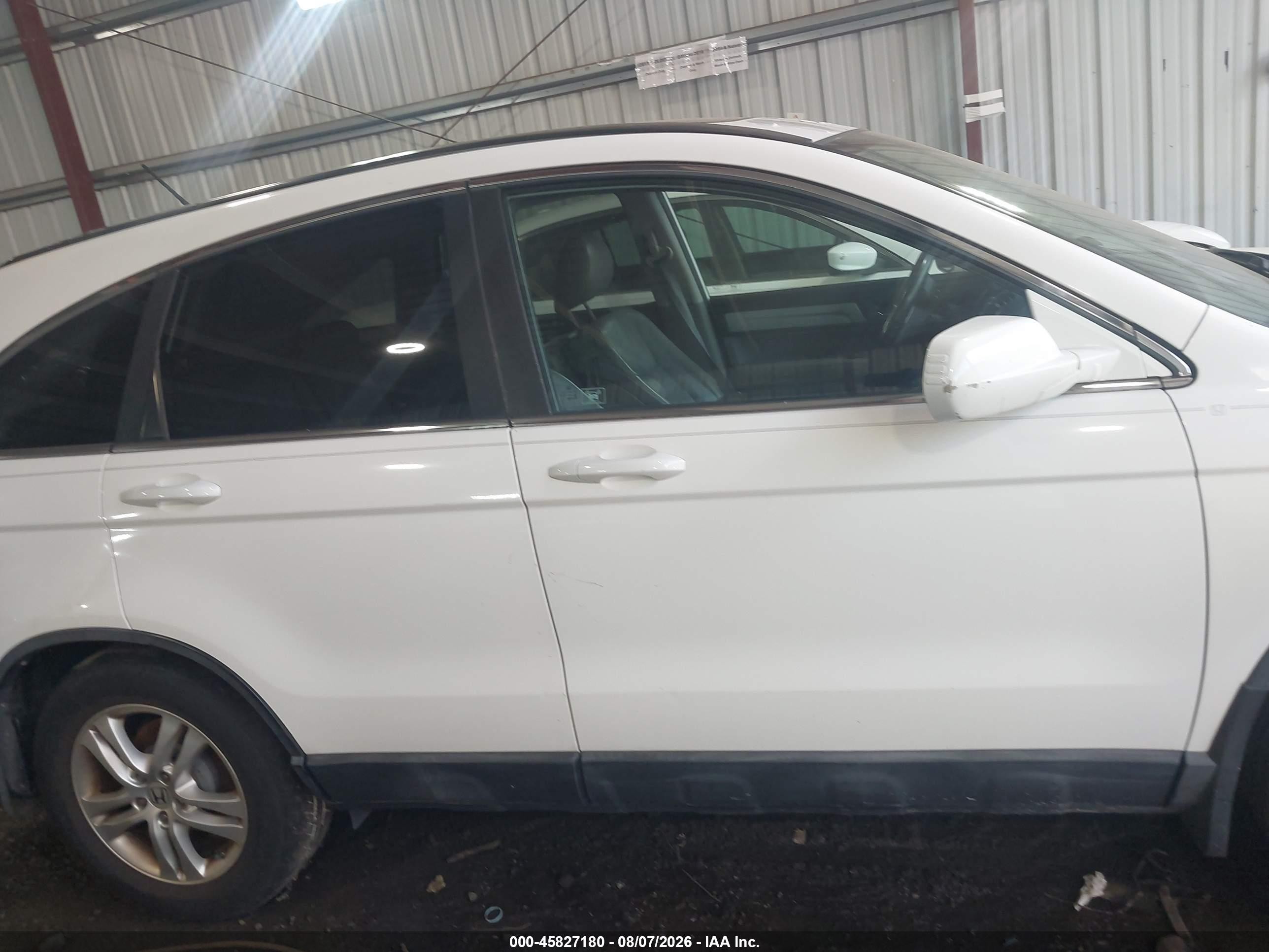 2010 Honda Cr-v Ex-l Белый vin: 5J6RE3H76AL043490