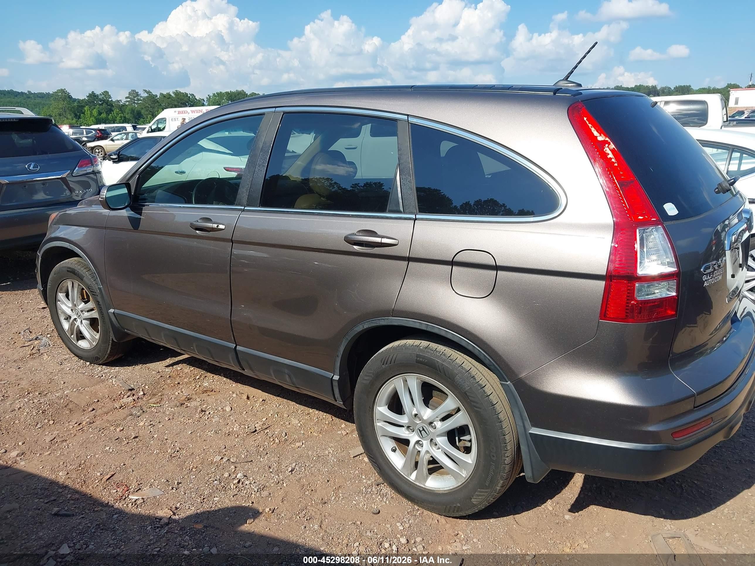 2011 Honda Cr-v Ex-l Gray vin: 5J6RE3H76BL003217