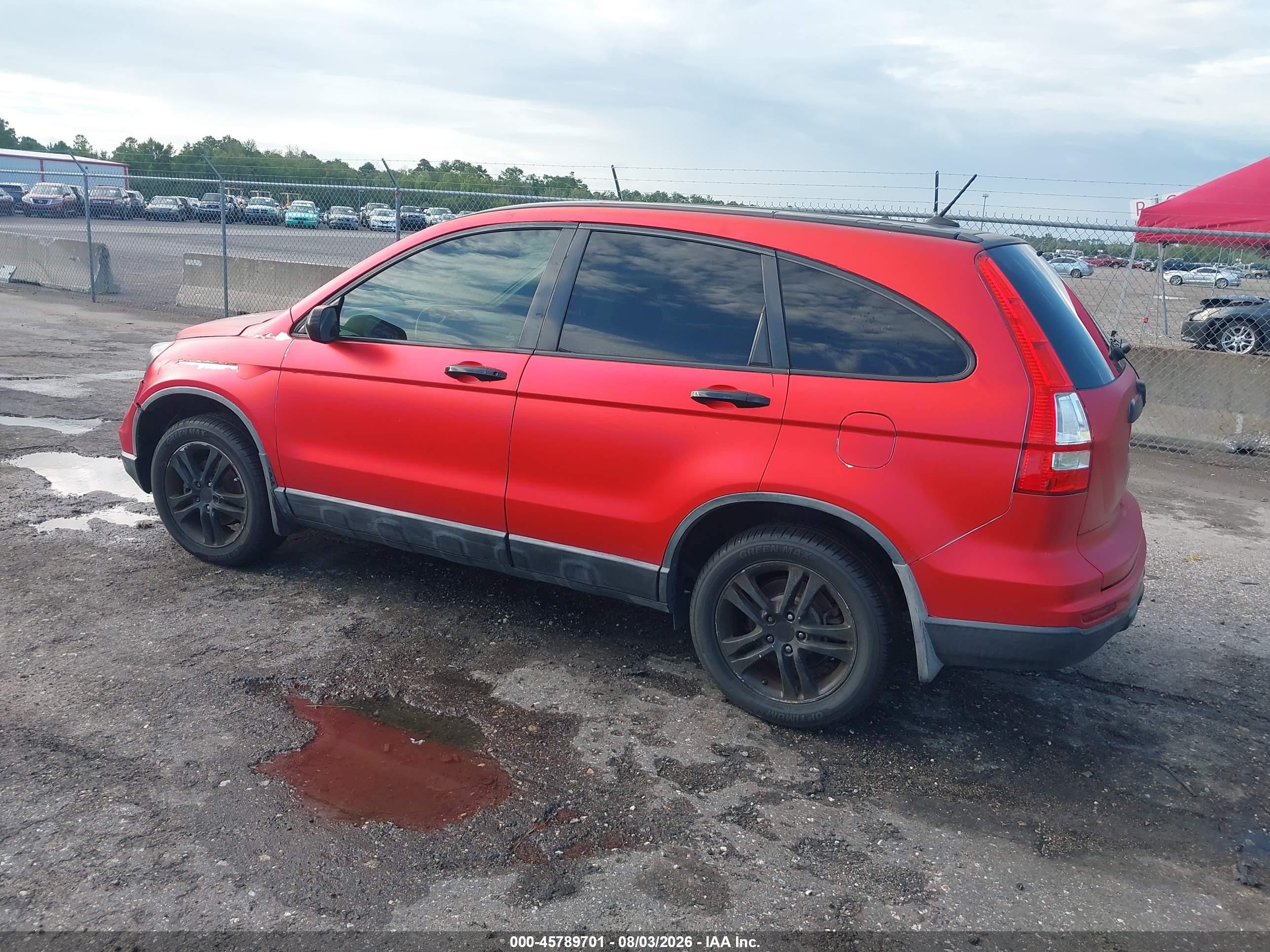 2011 Honda Cr-v Ex-l Red vin: 5J6RE3H76BL047122