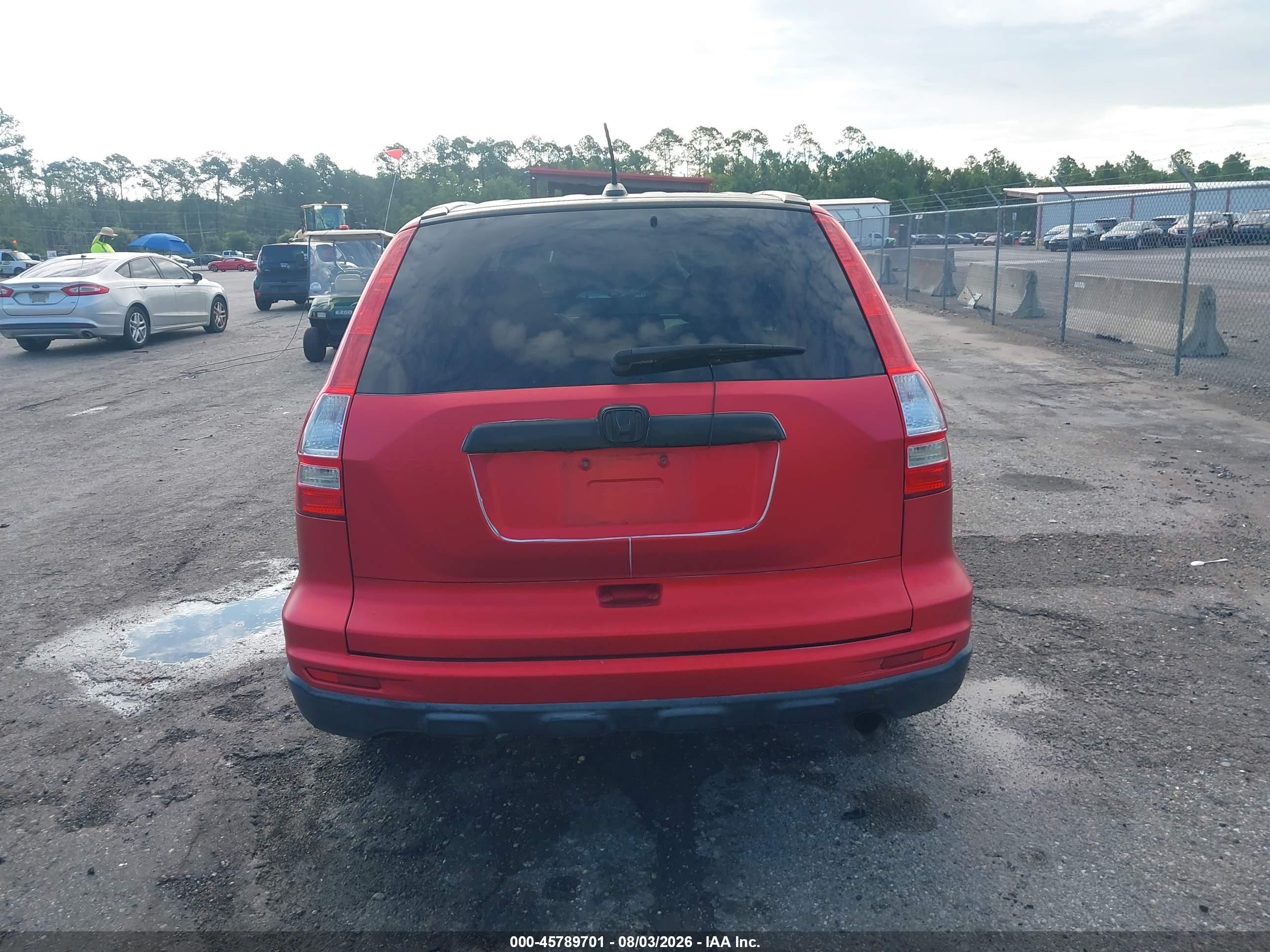 2011 Honda Cr-v Ex-l Red vin: 5J6RE3H76BL047122