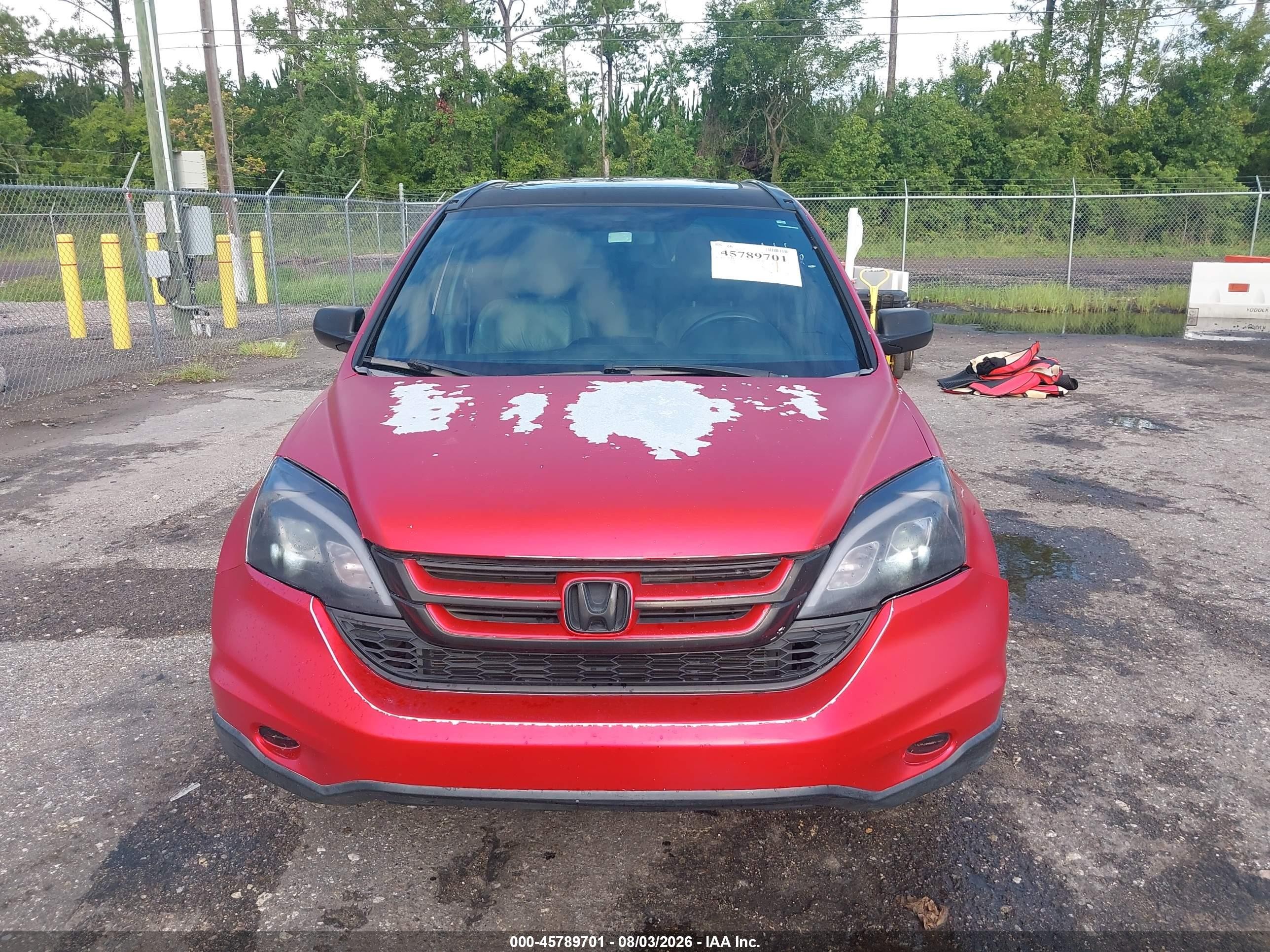 2011 Honda Cr-v Ex-l Red vin: 5J6RE3H76BL047122