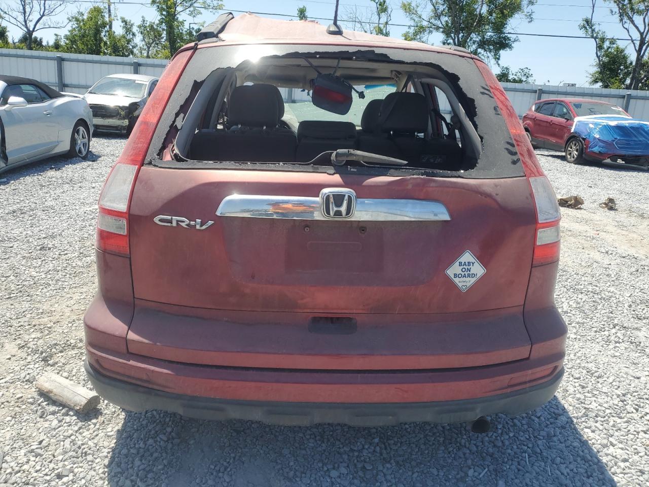 2010 Honda Cr-v Exl Burgundy vin: 5J6RE3H77AL000678