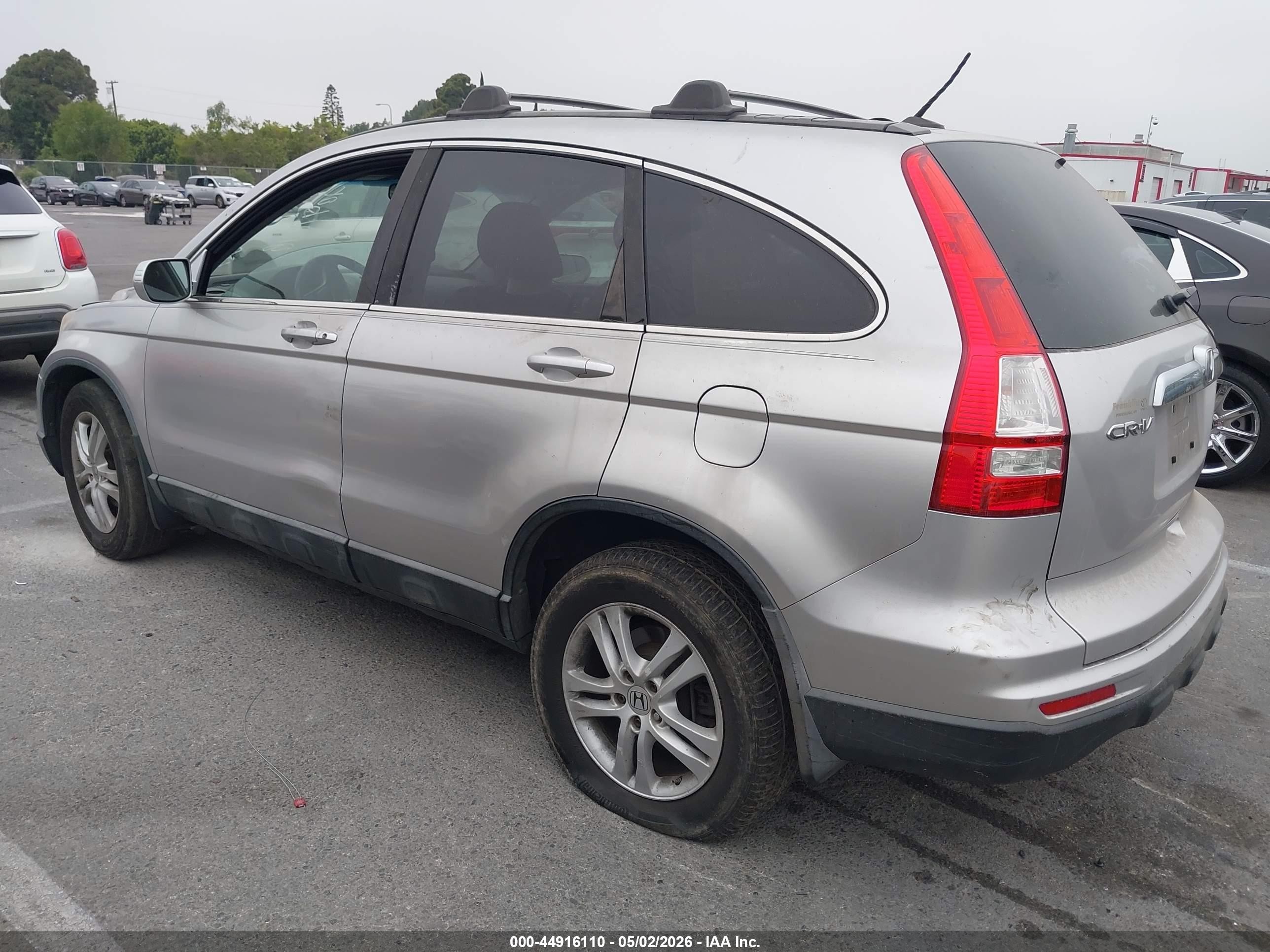 2010 Honda Cr-v Ex-l Silver vin: 5J6RE3H77AL007386