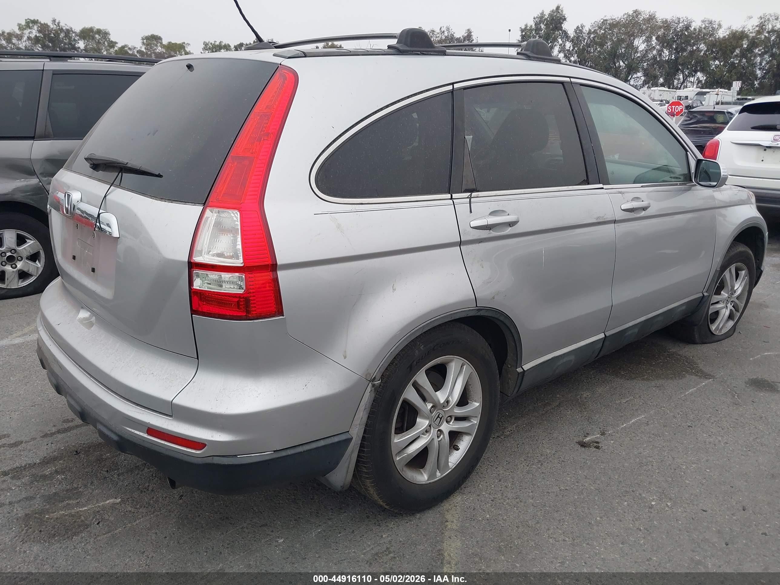2010 Honda Cr-v Ex-l Silver vin: 5J6RE3H77AL007386