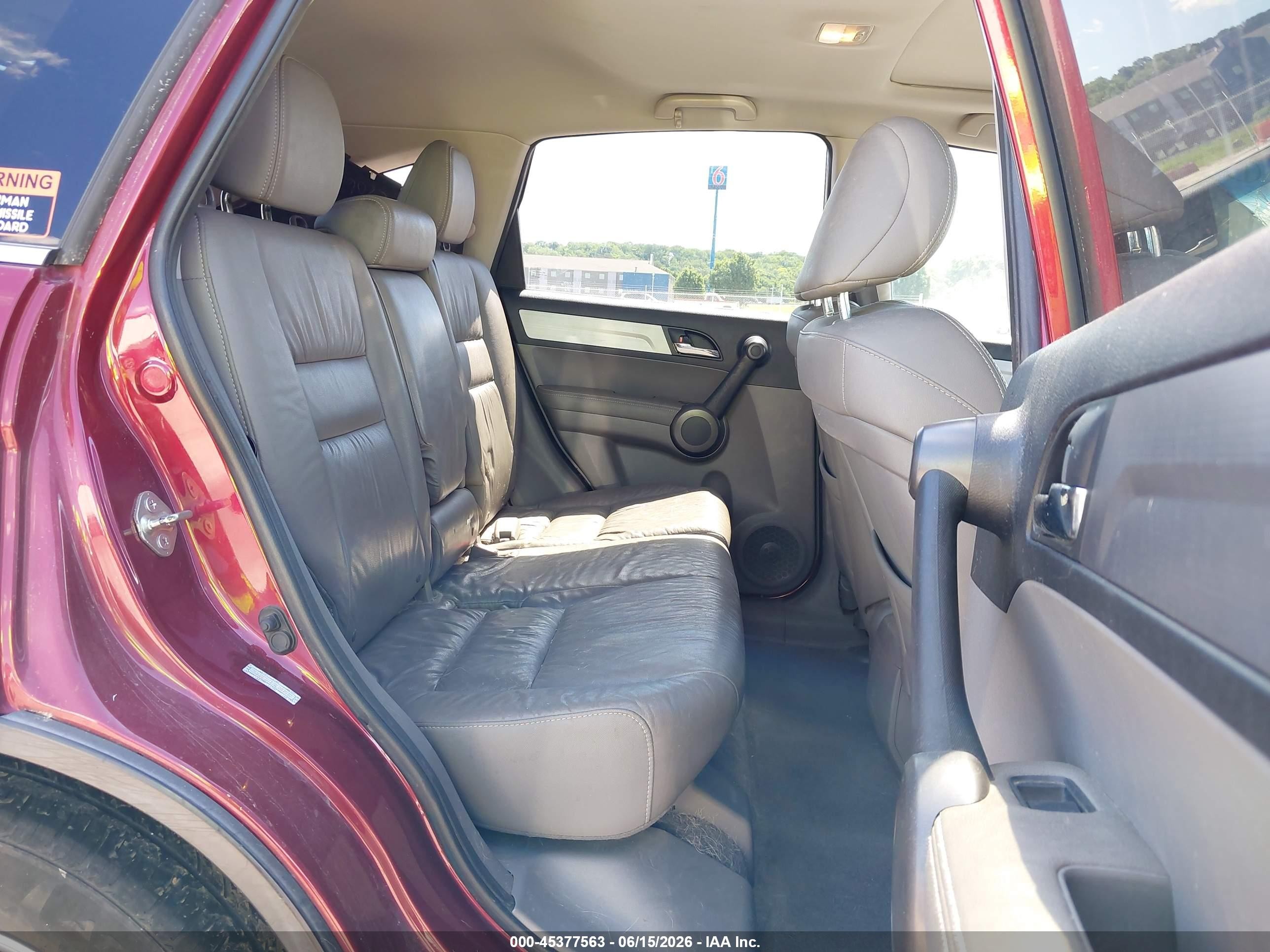 2011 Honda Cr-v Ex-l Red vin: 5J6RE3H77BL007972