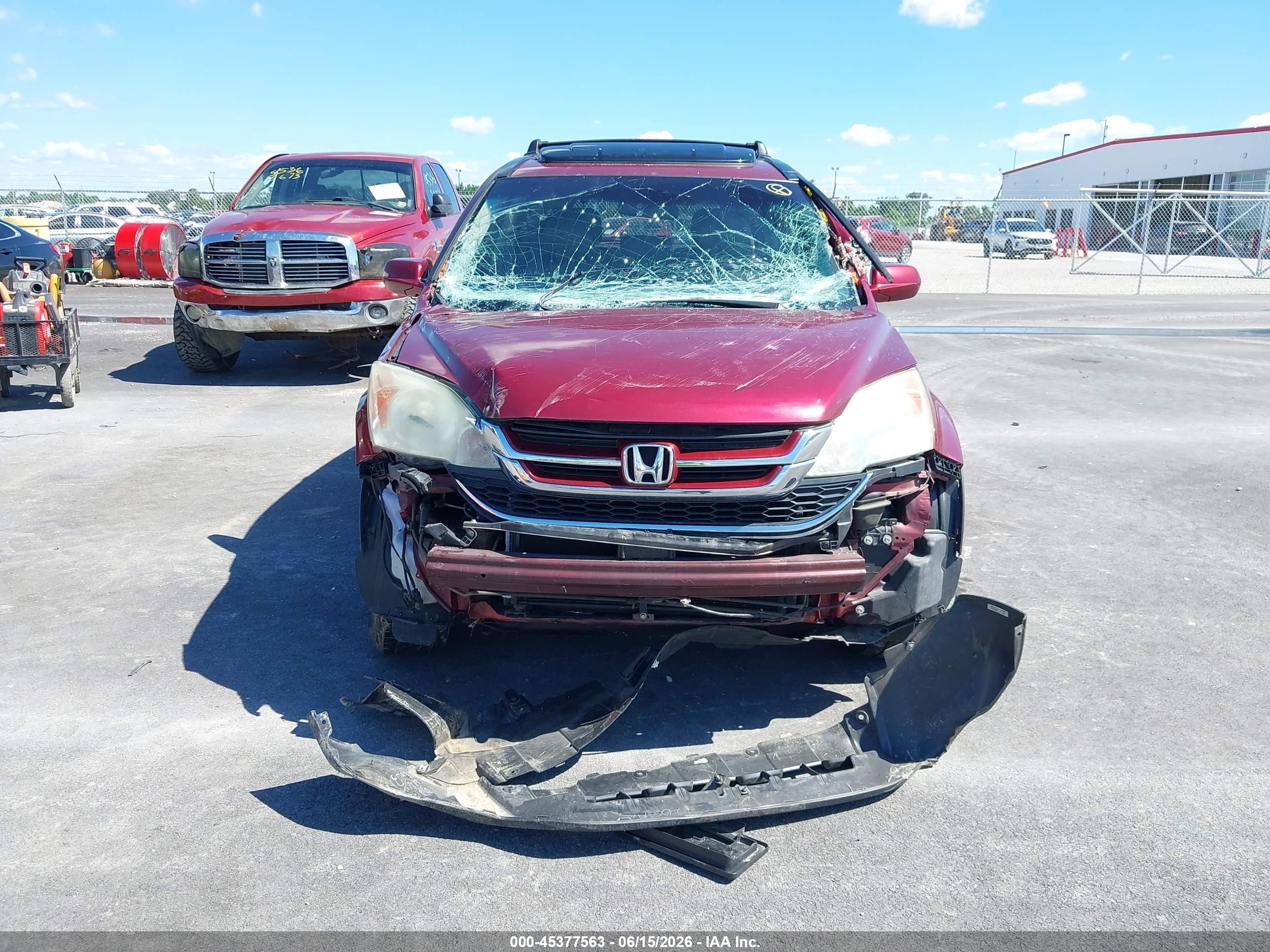 2011 Honda Cr-v Ex-l Red vin: 5J6RE3H77BL007972