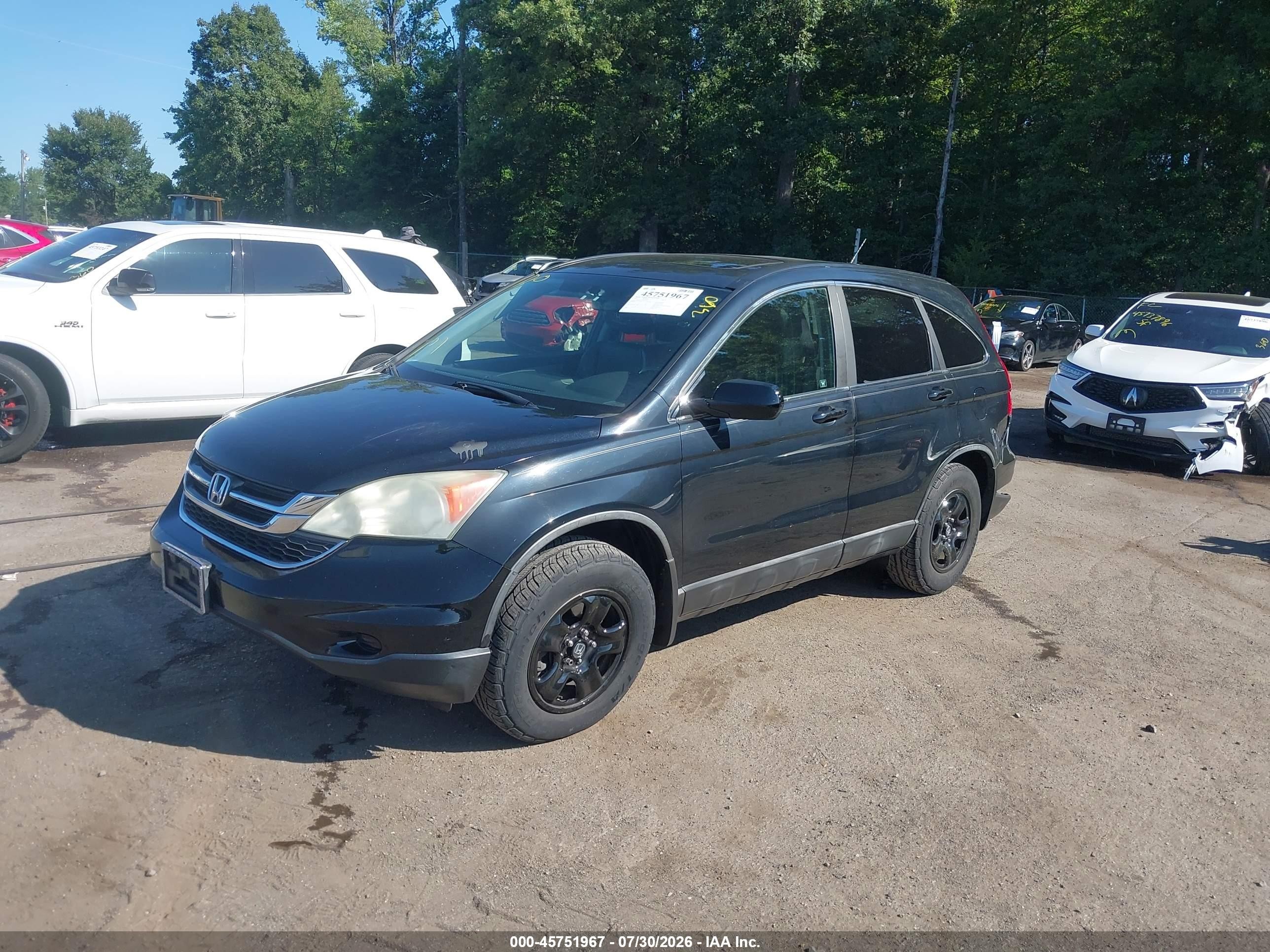 2011 Honda Cr-v Ex-l Black vin: 5J6RE3H77BL014145