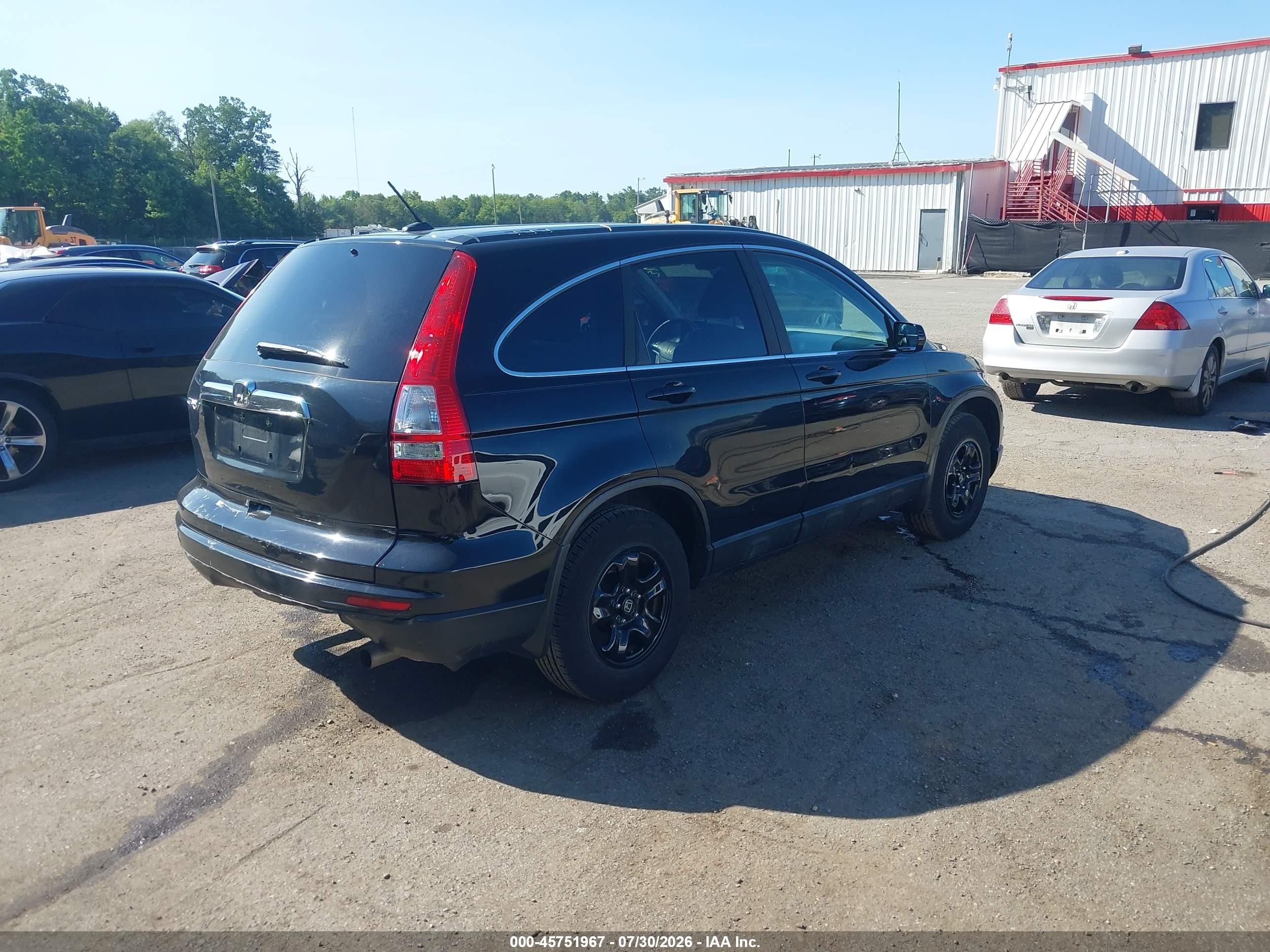 2011 Honda Cr-v Ex-l Black vin: 5J6RE3H77BL014145