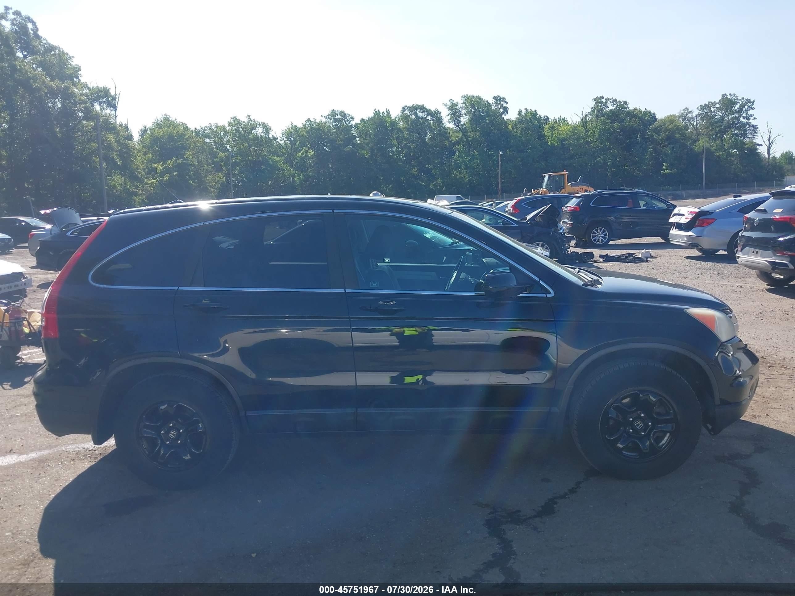 2011 Honda Cr-v Ex-l Black vin: 5J6RE3H77BL014145