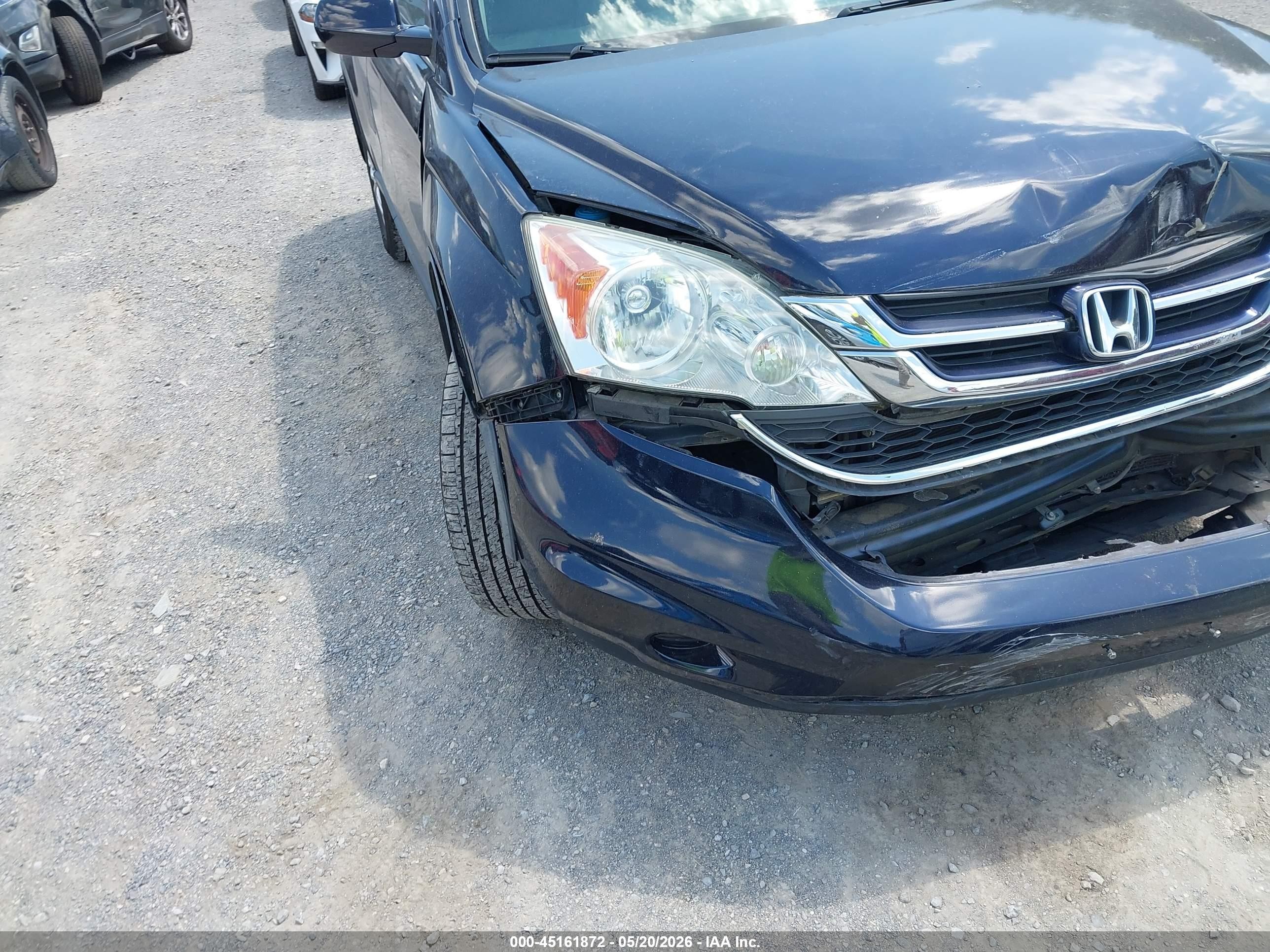 2011 Honda Cr-v Ex-l Blue vin: 5J6RE3H77BL024593