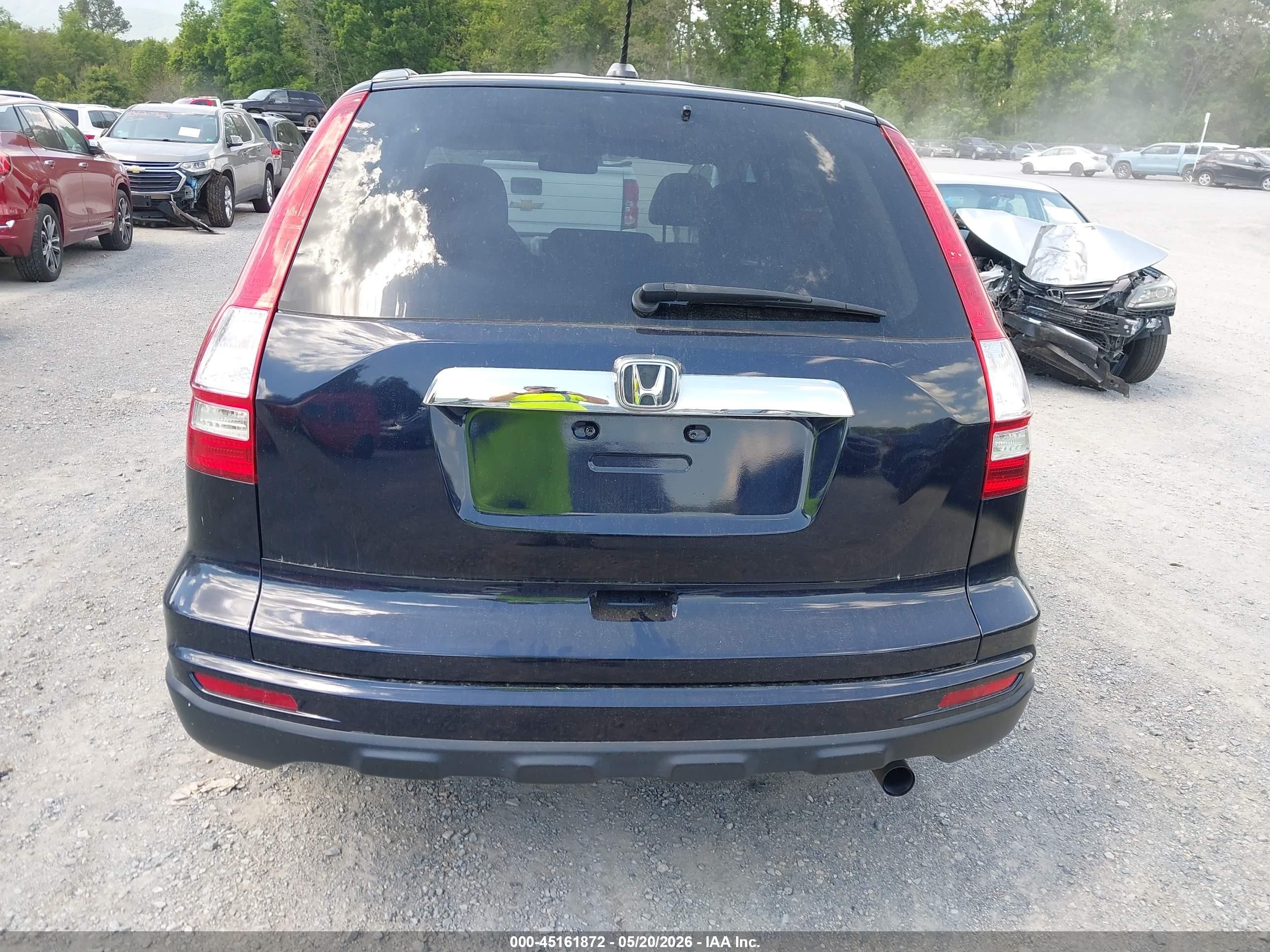 2011 Honda Cr-v Ex-l Blue vin: 5J6RE3H77BL024593