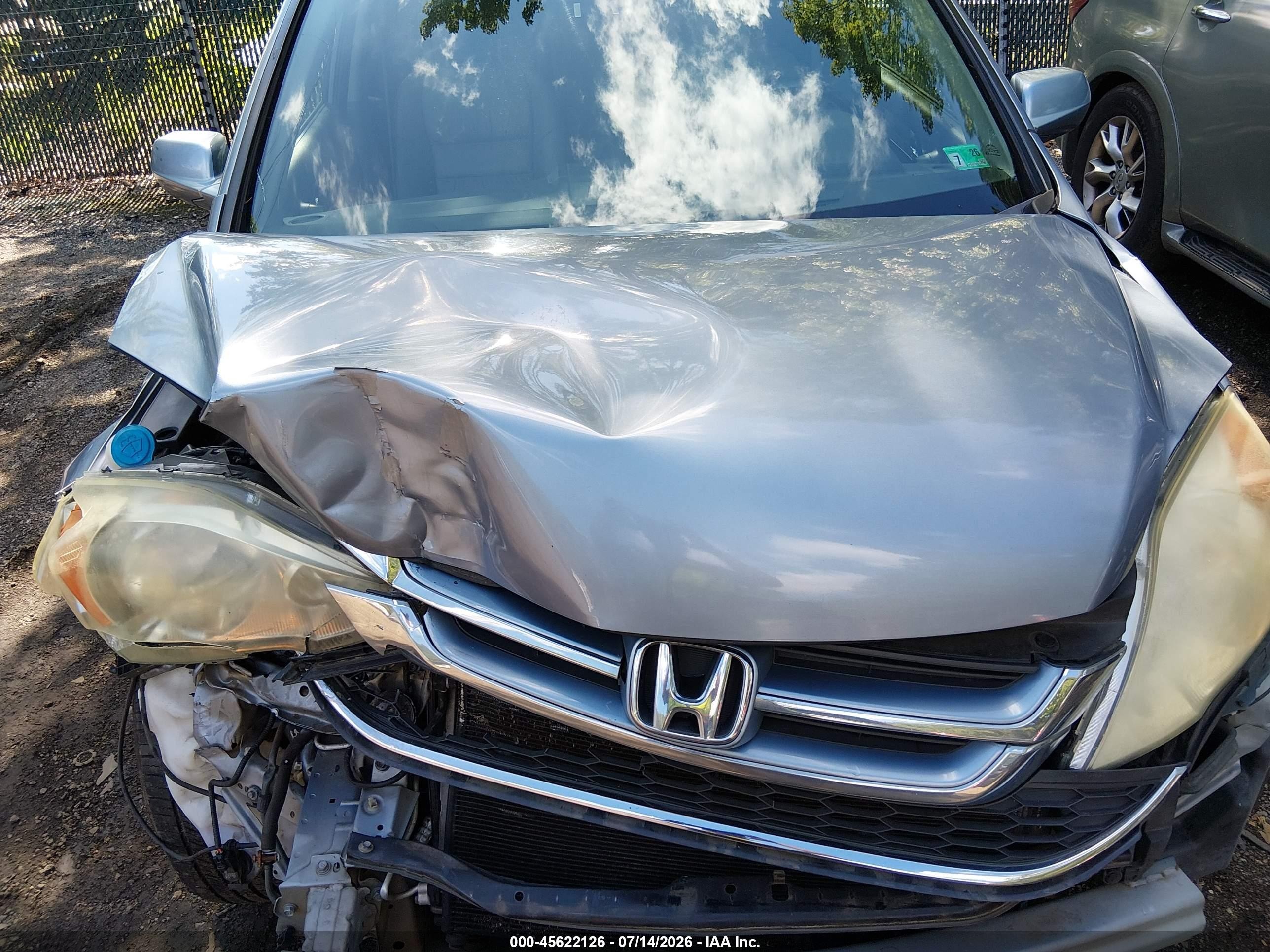 2011 Honda Cr-v Ex-l Blue vin: 5J6RE3H77BL028403