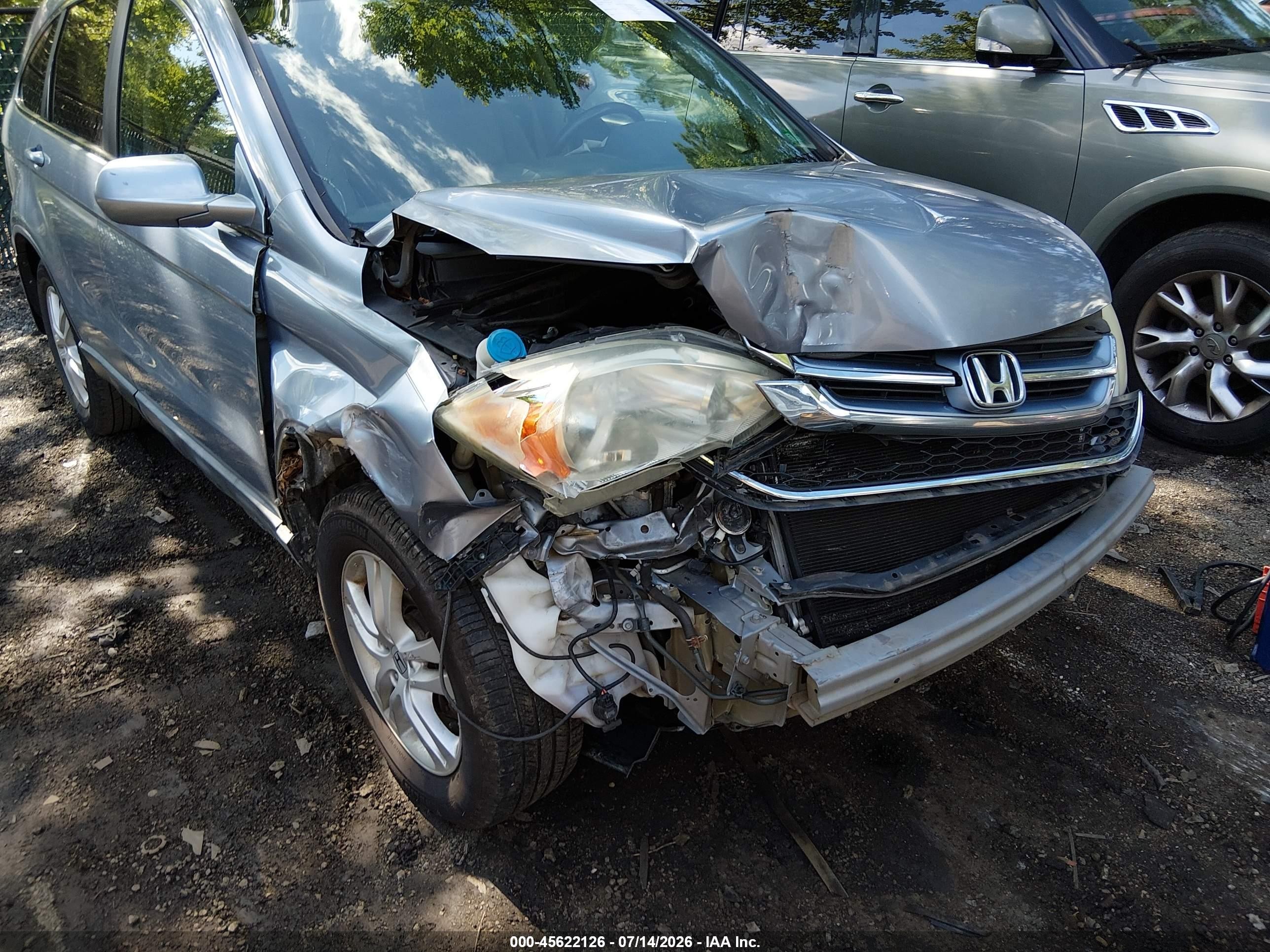 2011 Honda Cr-v Ex-l Blue vin: 5J6RE3H77BL028403