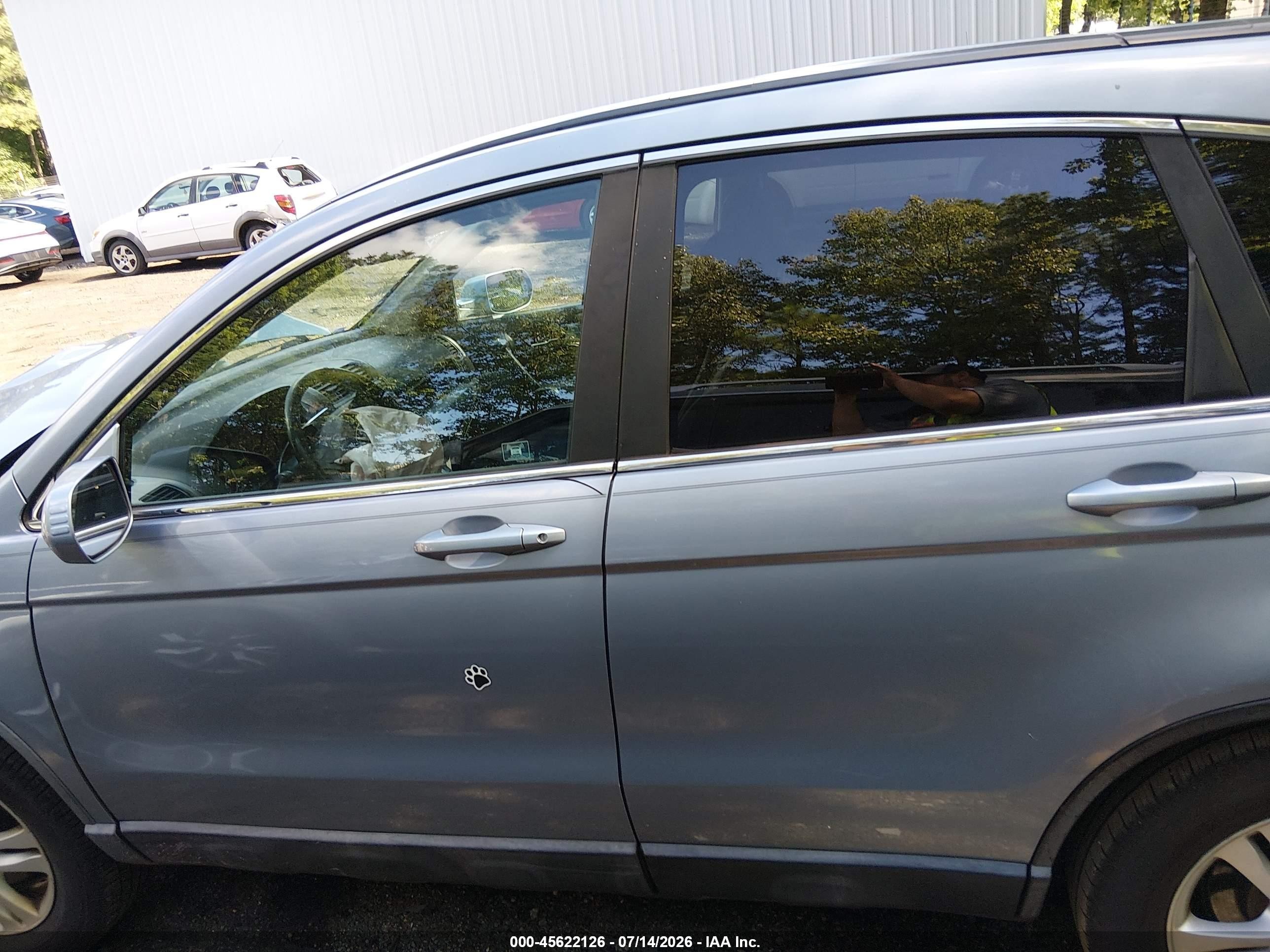 2011 Honda Cr-v Ex-l Blue vin: 5J6RE3H77BL028403