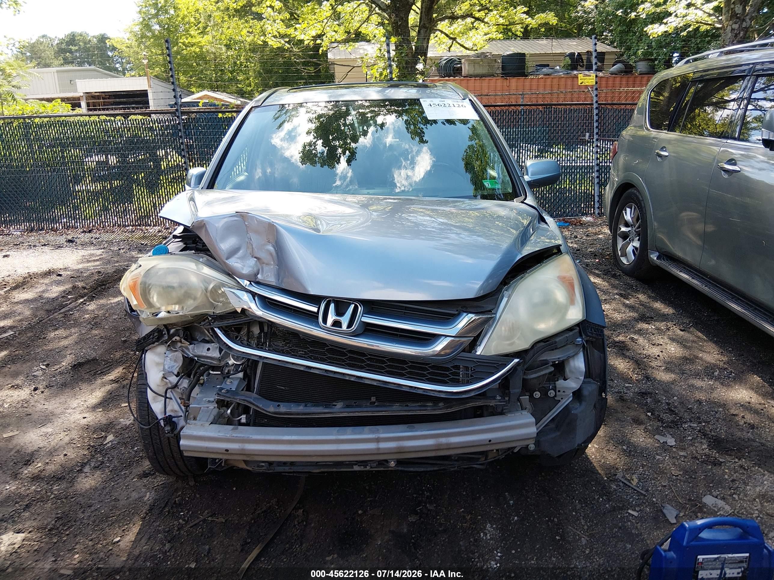2011 Honda Cr-v Ex-l Blue vin: 5J6RE3H77BL028403
