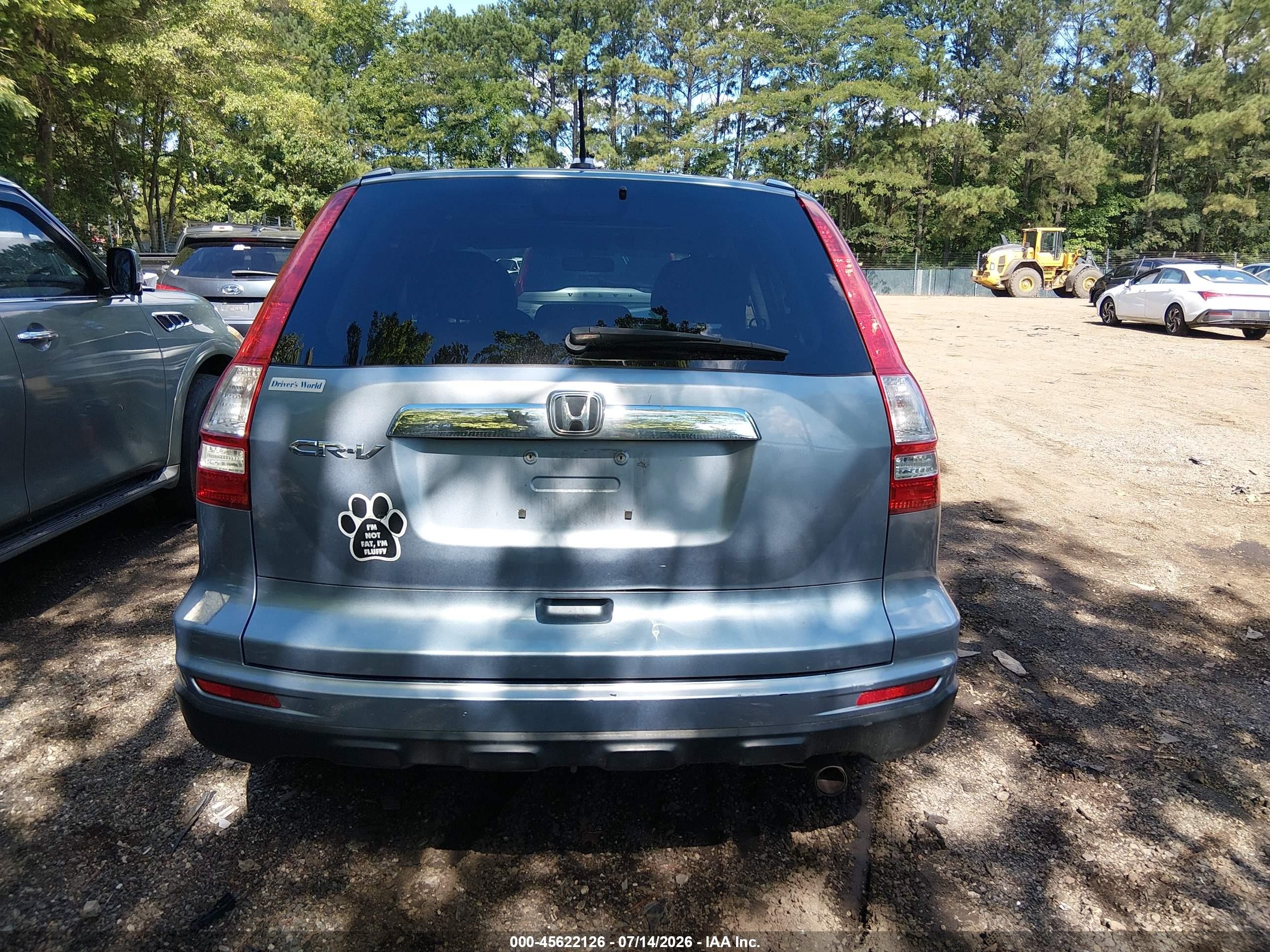2011 Honda Cr-v Ex-l Blue vin: 5J6RE3H77BL028403