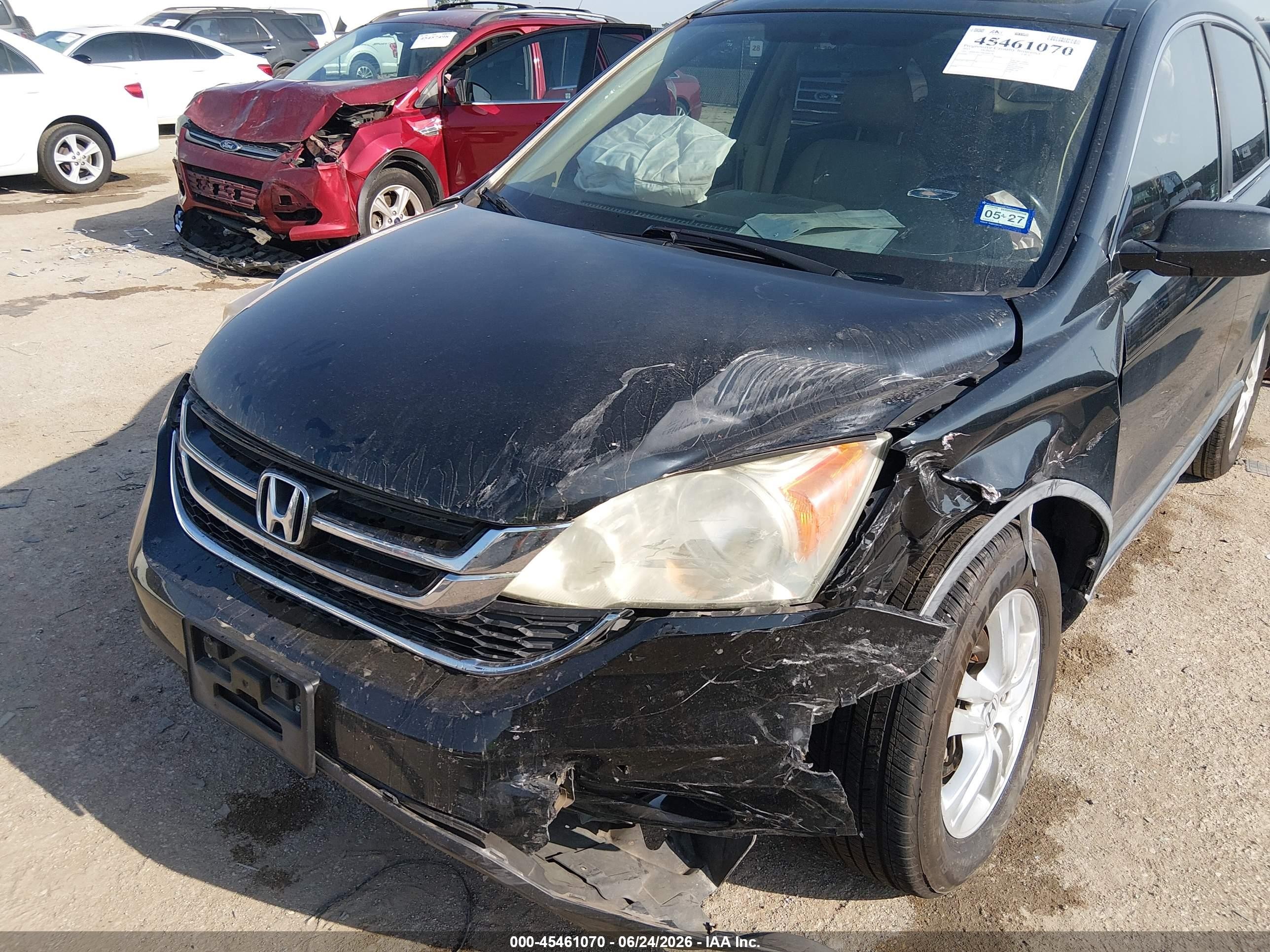 2011 Honda Cr-v Ex-l Black vin: 5J6RE3H77BL044536
