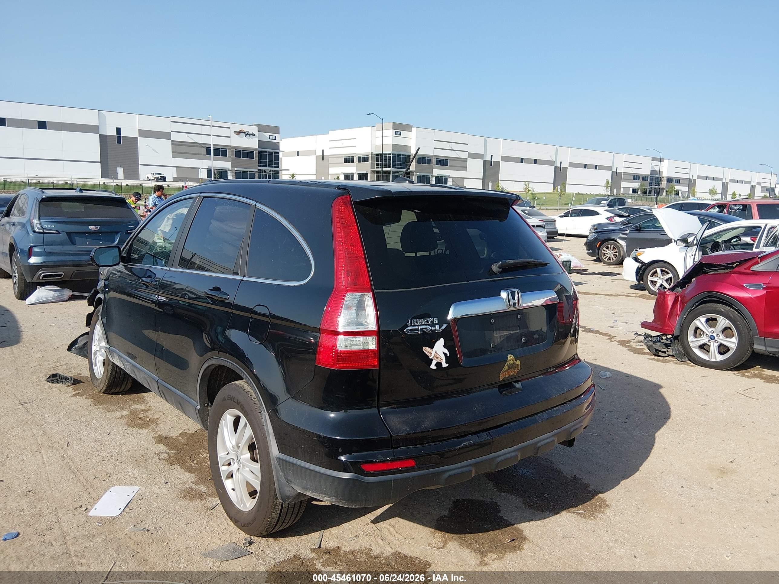 2011 Honda Cr-v Ex-l Black vin: 5J6RE3H77BL044536