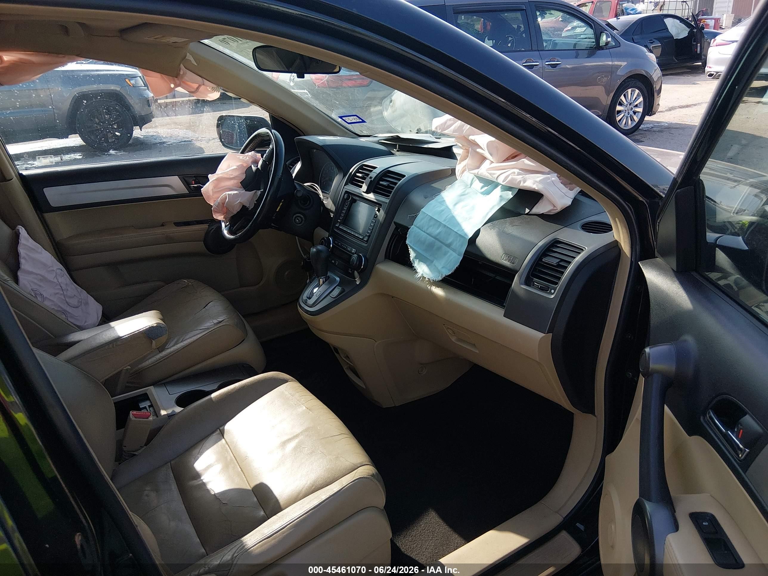2011 Honda Cr-v Ex-l Black vin: 5J6RE3H77BL044536