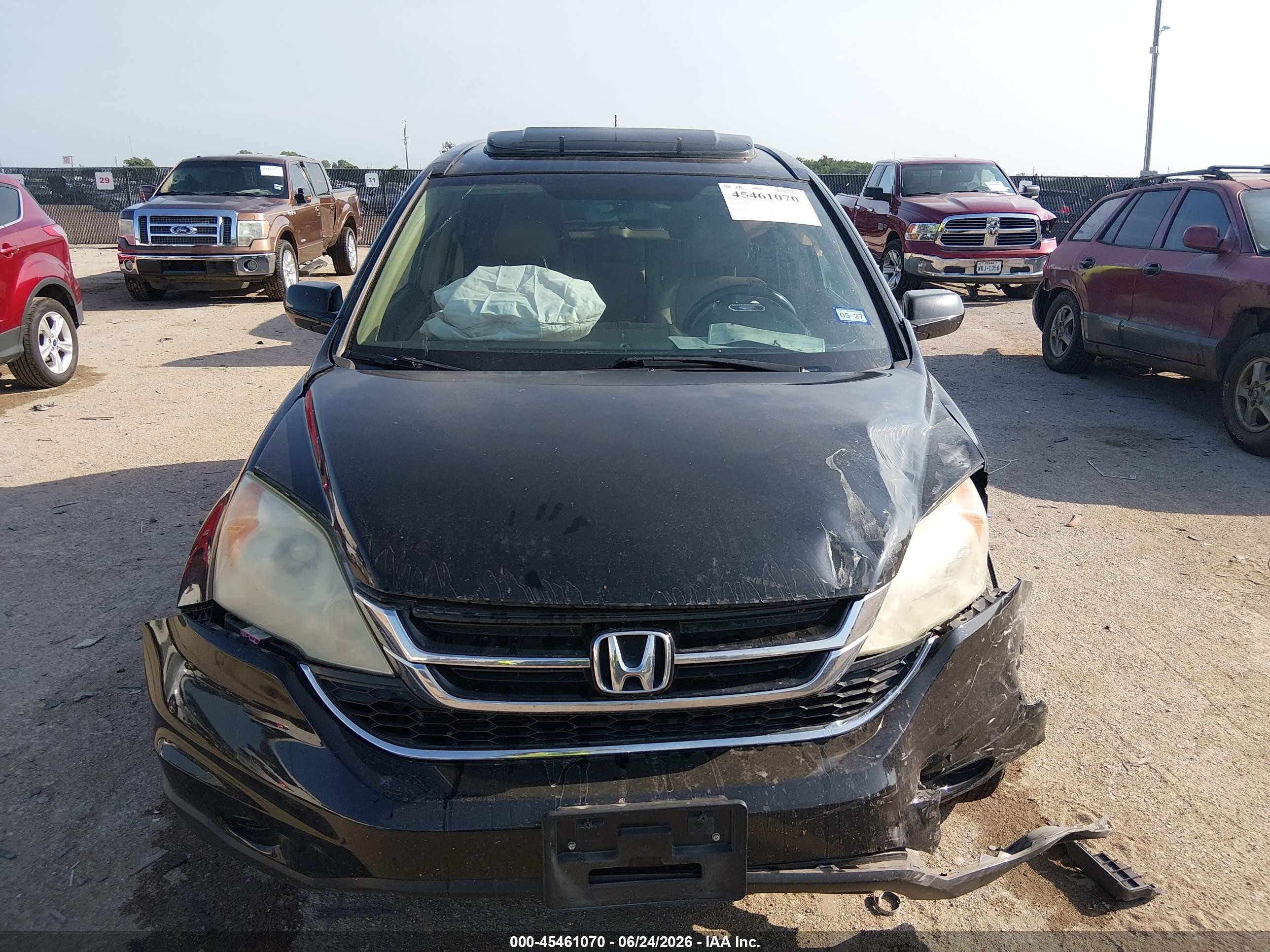 2011 Honda Cr-v Ex-l Black vin: 5J6RE3H77BL044536