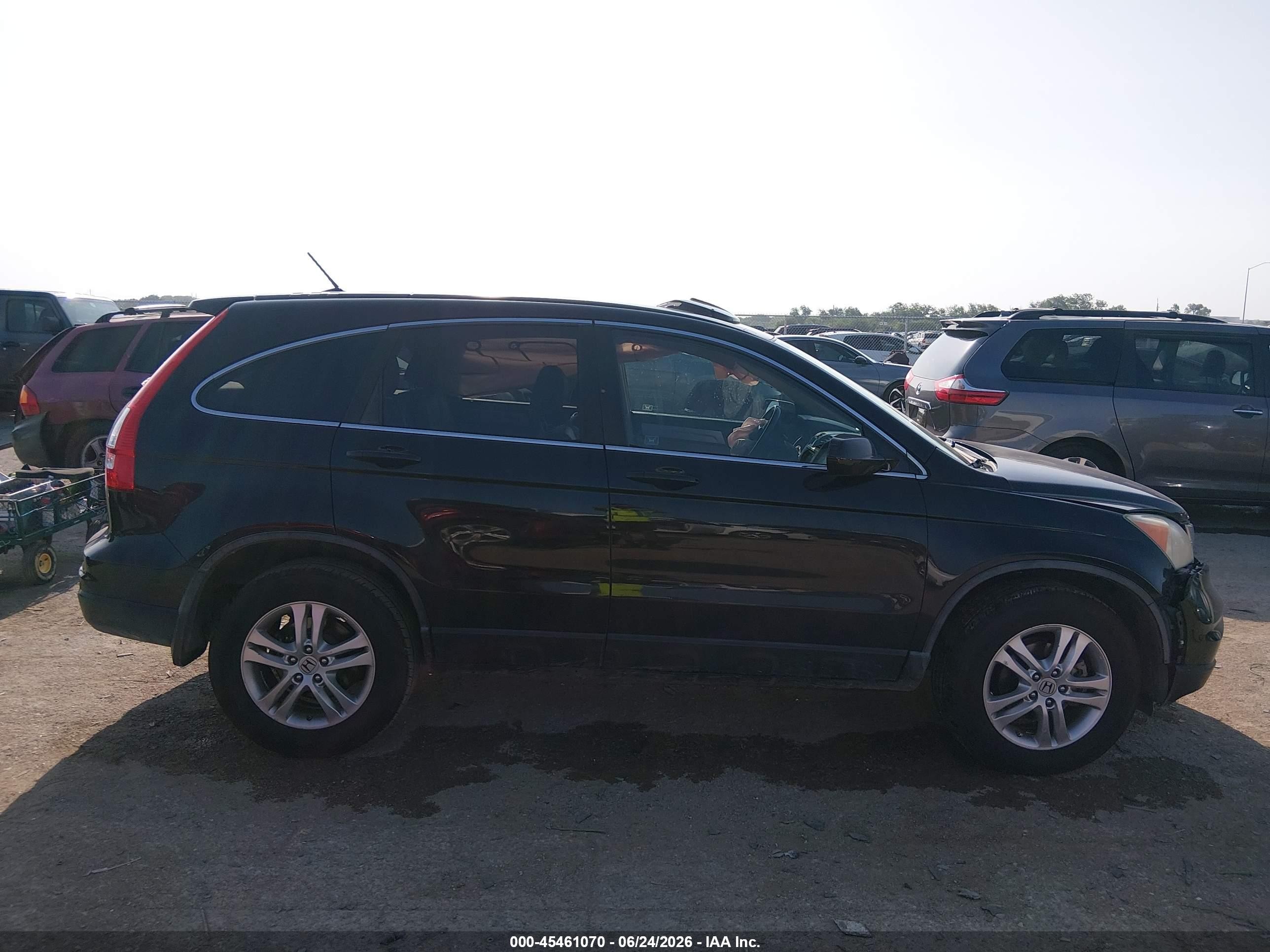 2011 Honda Cr-v Ex-l Black vin: 5J6RE3H77BL044536