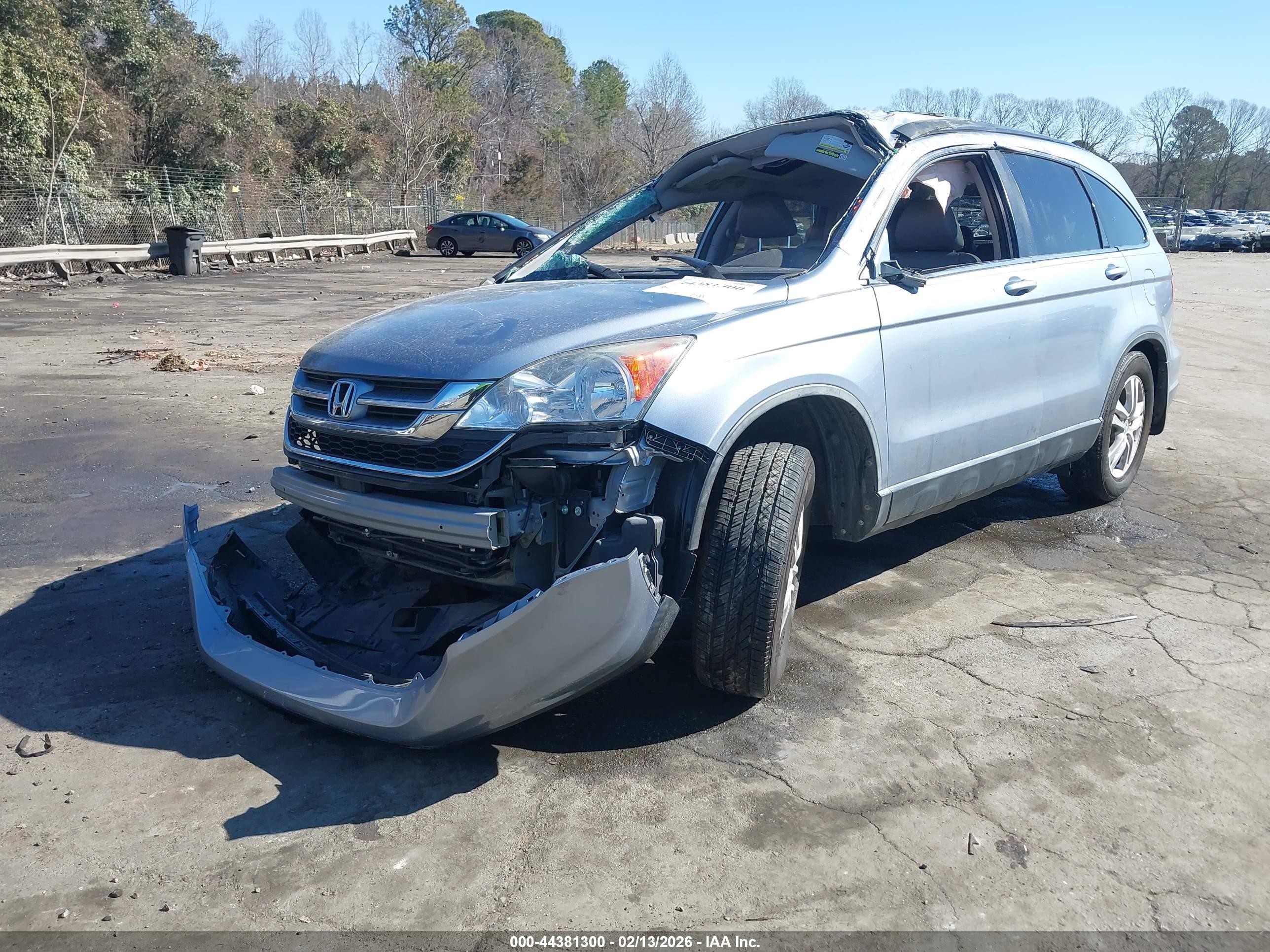 2011 Honda Cr-v Ex-l Синий vin: 5J6RE3H77BL060638