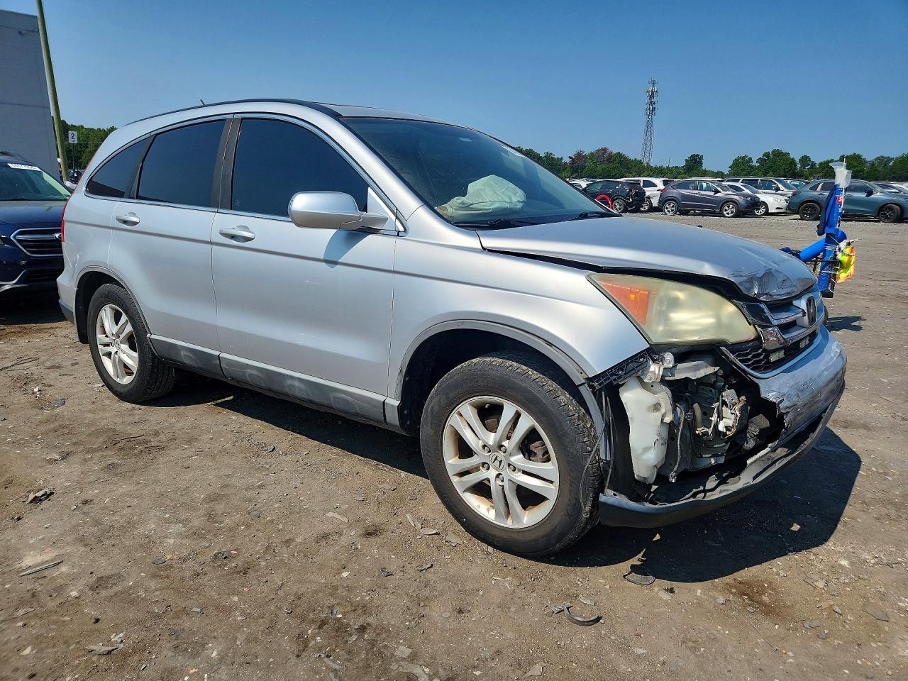2010 Honda Crv Silver vin: 5J6RE3H78AL004898