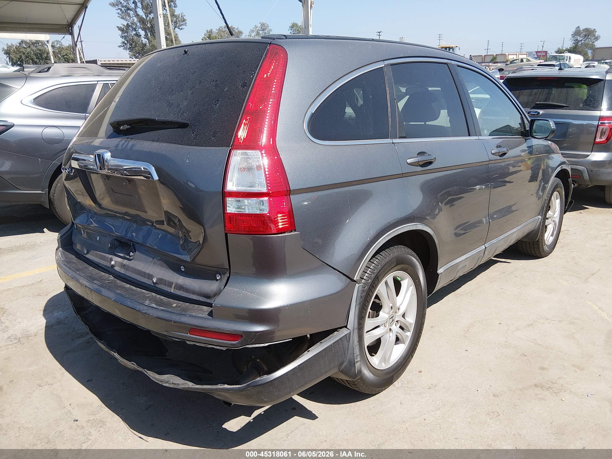 2010 Honda Cr-v Ex-l Gray vin: 5J6RE3H78AL008059