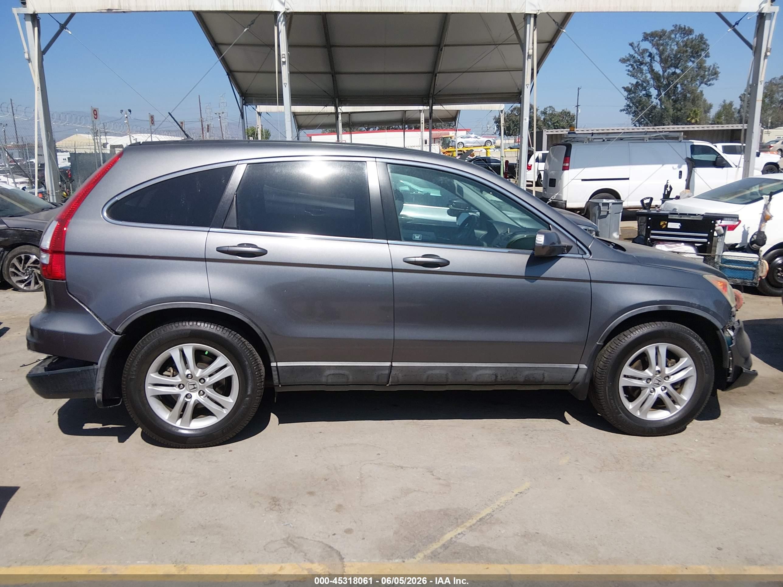 2010 Honda Cr-v Ex-l Gray vin: 5J6RE3H78AL008059