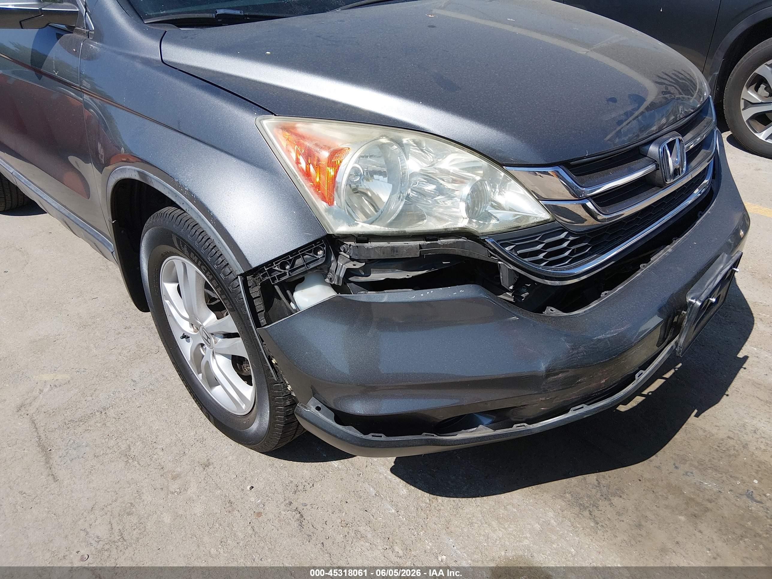 2010 Honda Cr-v Ex-l Gray vin: 5J6RE3H78AL008059