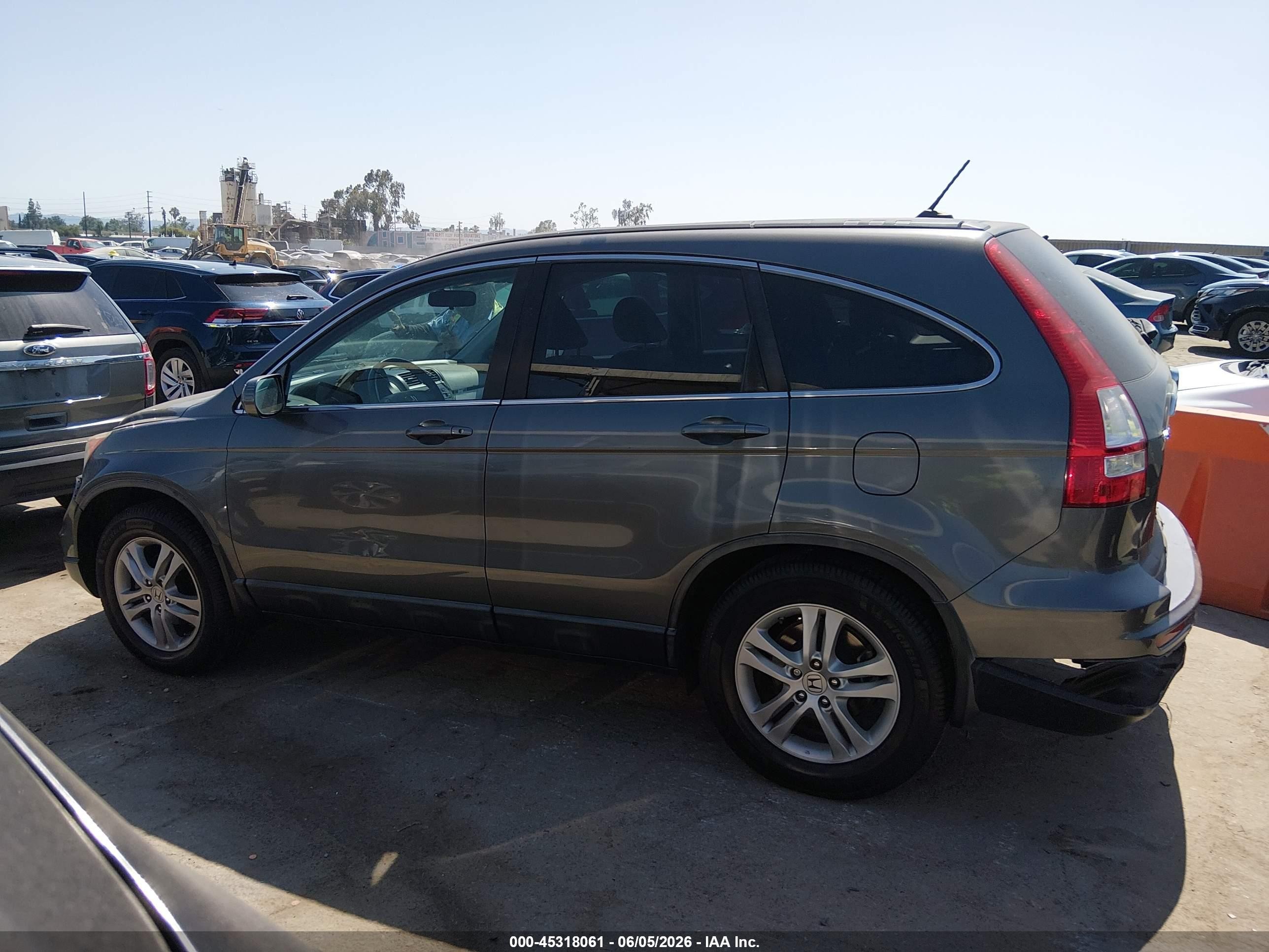 2010 Honda Cr-v Ex-l Gray vin: 5J6RE3H78AL008059