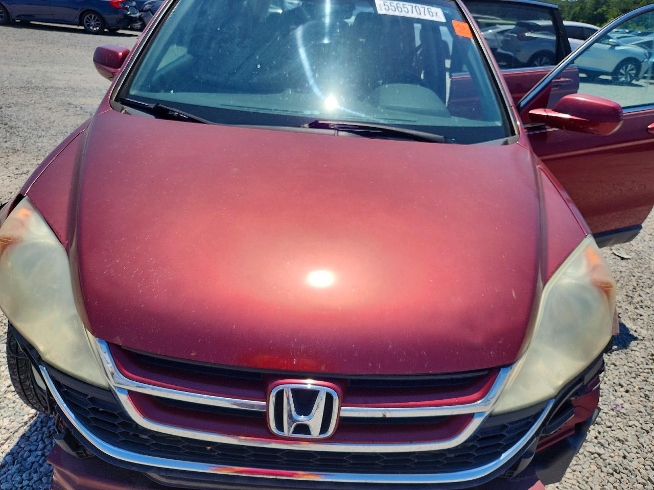 2010 Honda Cr-v Exl Burgundy vin: 5J6RE3H78AL021555