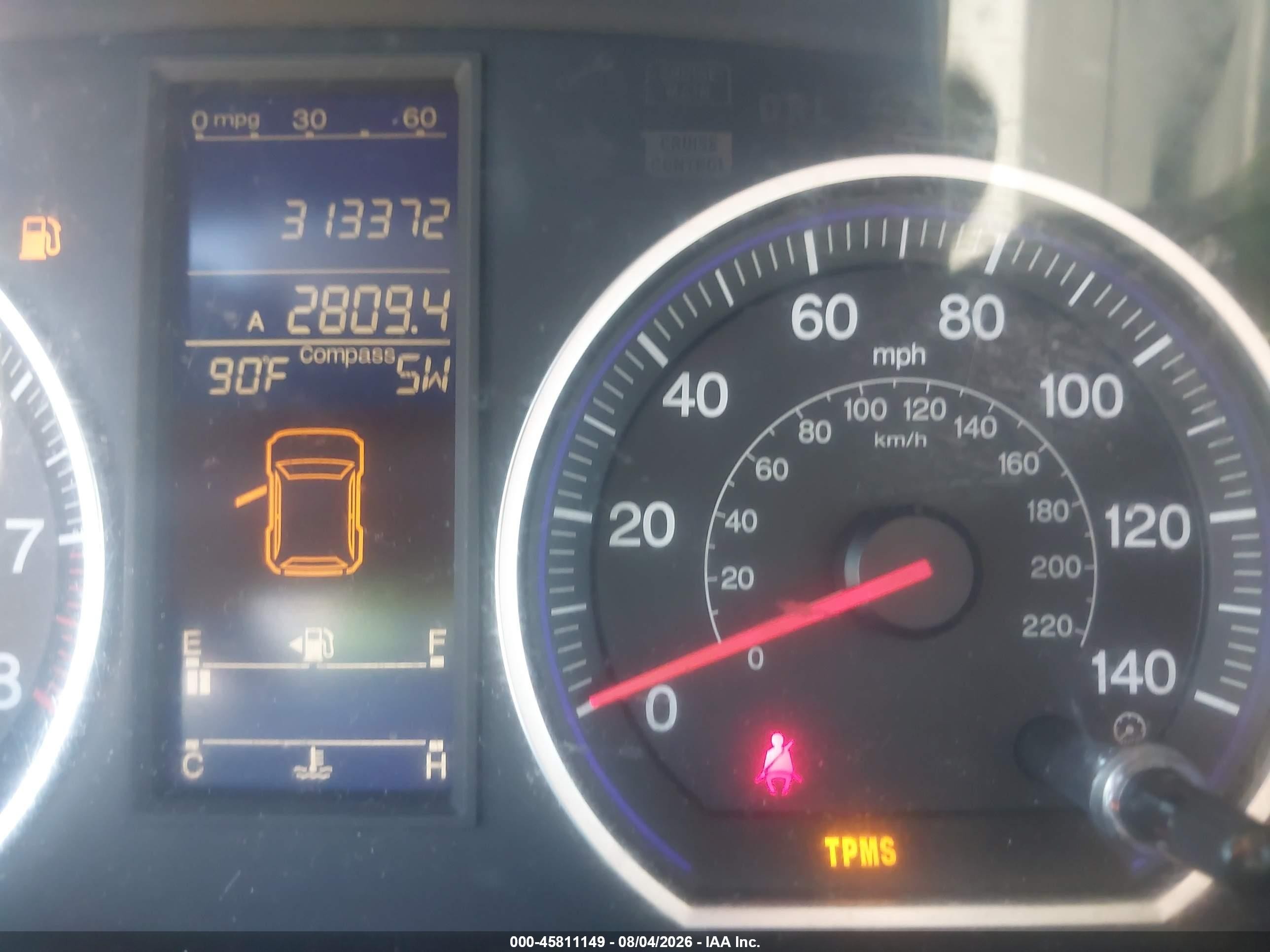 2010 Honda Cr-v Ex-l Maroon vin: 5J6RE3H78AL039411