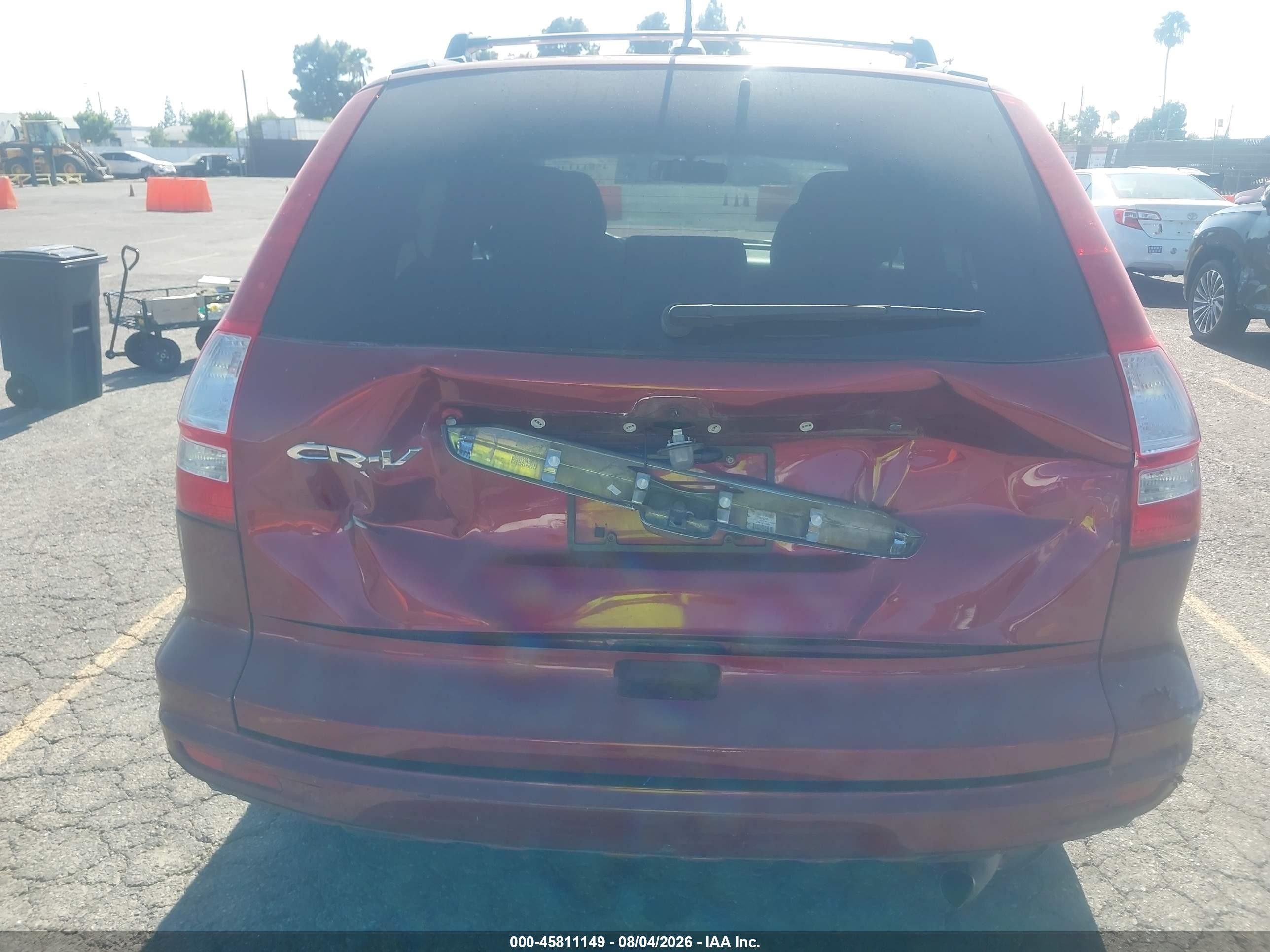2010 Honda Cr-v Ex-l Maroon vin: 5J6RE3H78AL039411