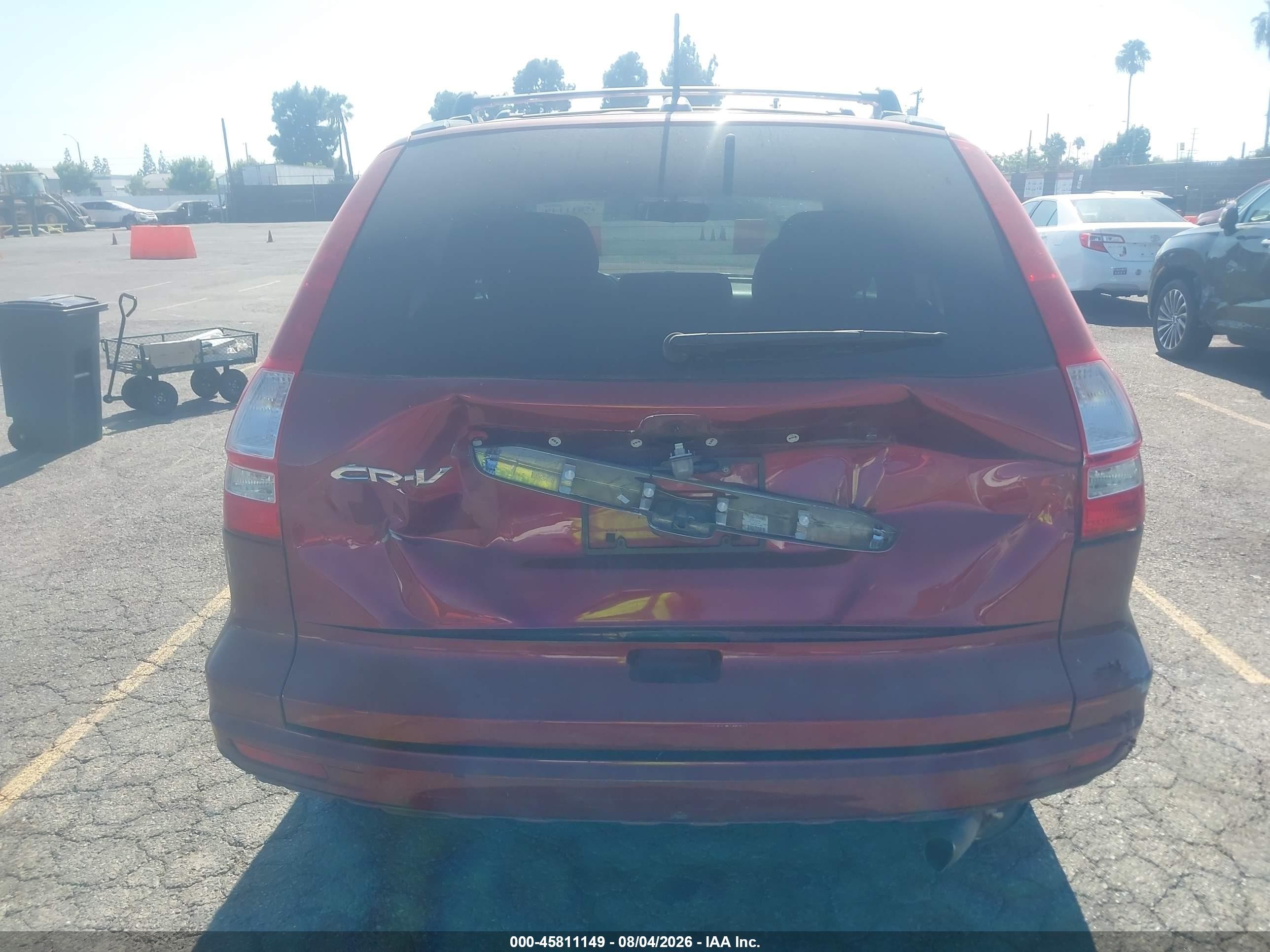 2010 Honda Cr-v Ex-l Maroon vin: 5J6RE3H78AL039411
