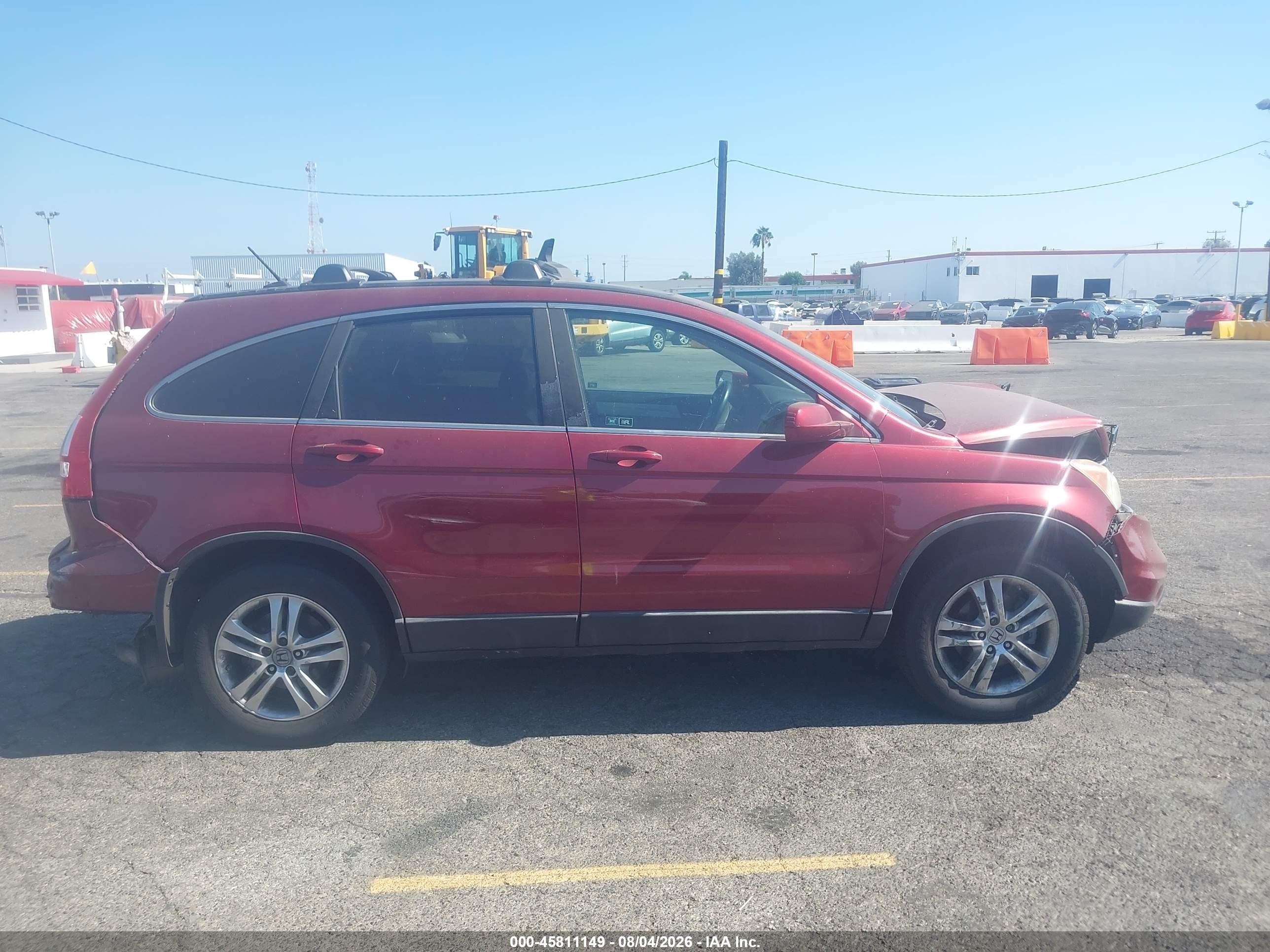 2010 Honda Cr-v Ex-l Maroon vin: 5J6RE3H78AL039411