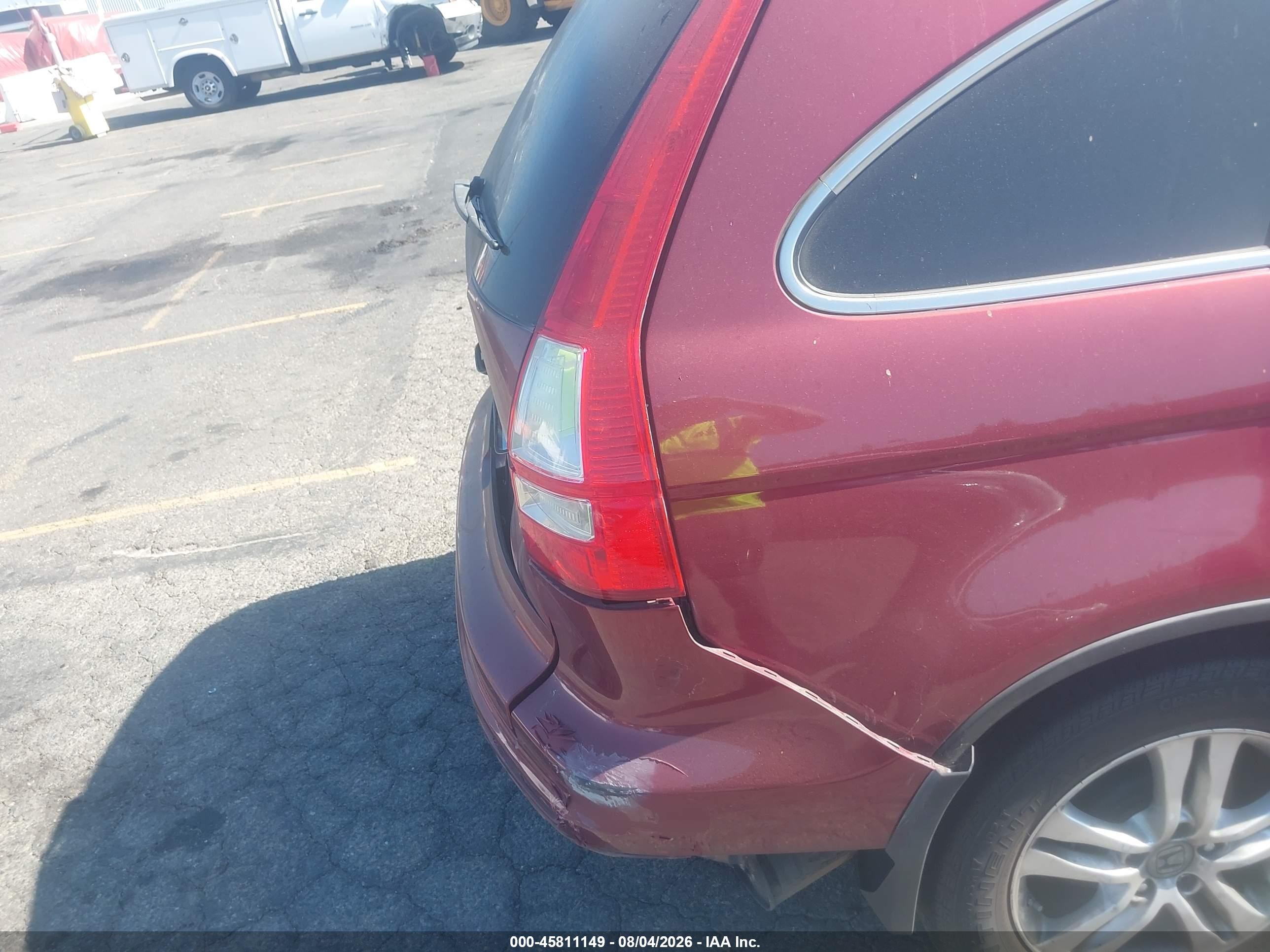 2010 Honda Cr-v Ex-l Maroon vin: 5J6RE3H78AL039411