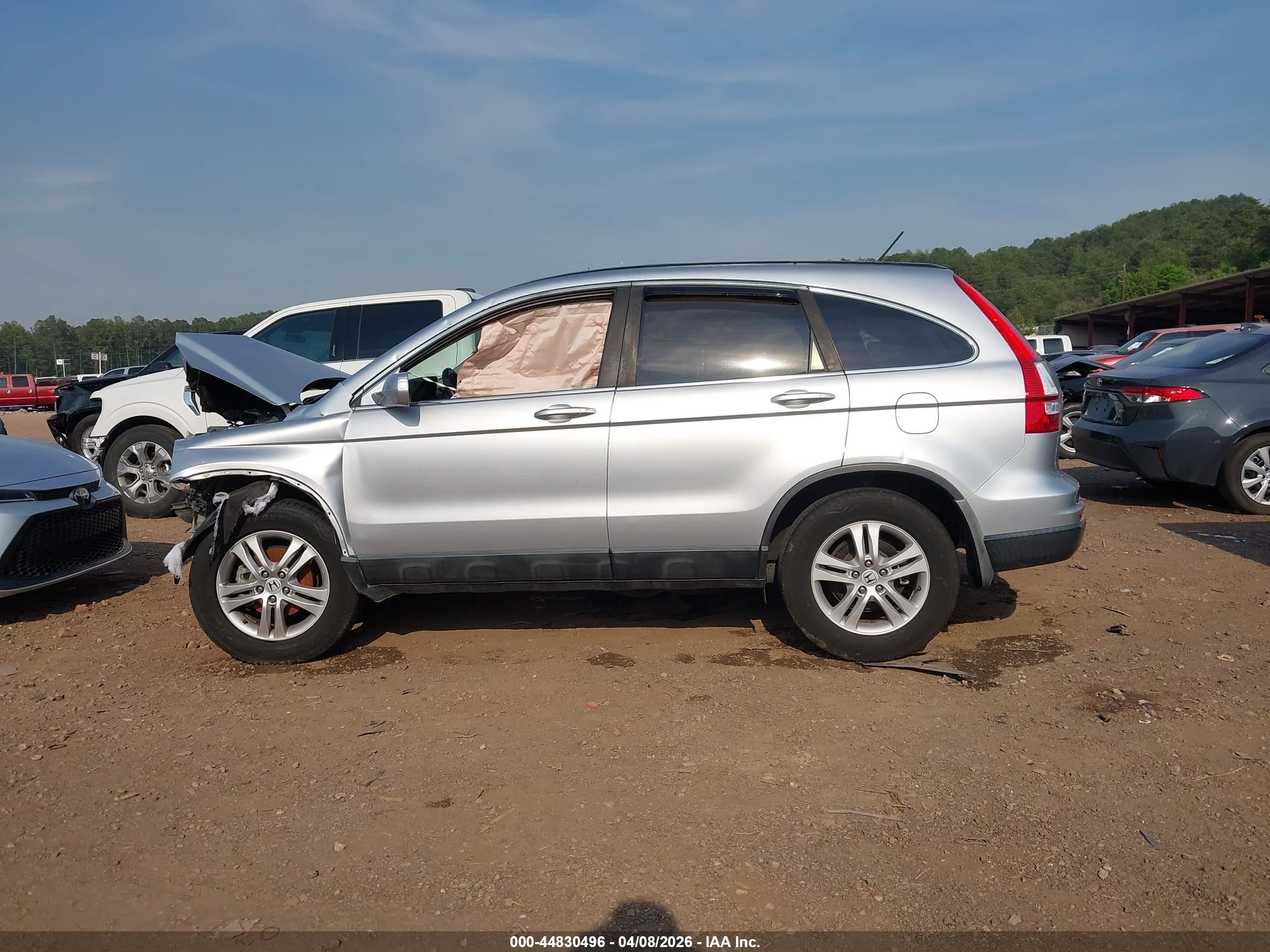 2010 Honda Cr-v Ex-l Silver vin: 5J6RE3H78AL047914