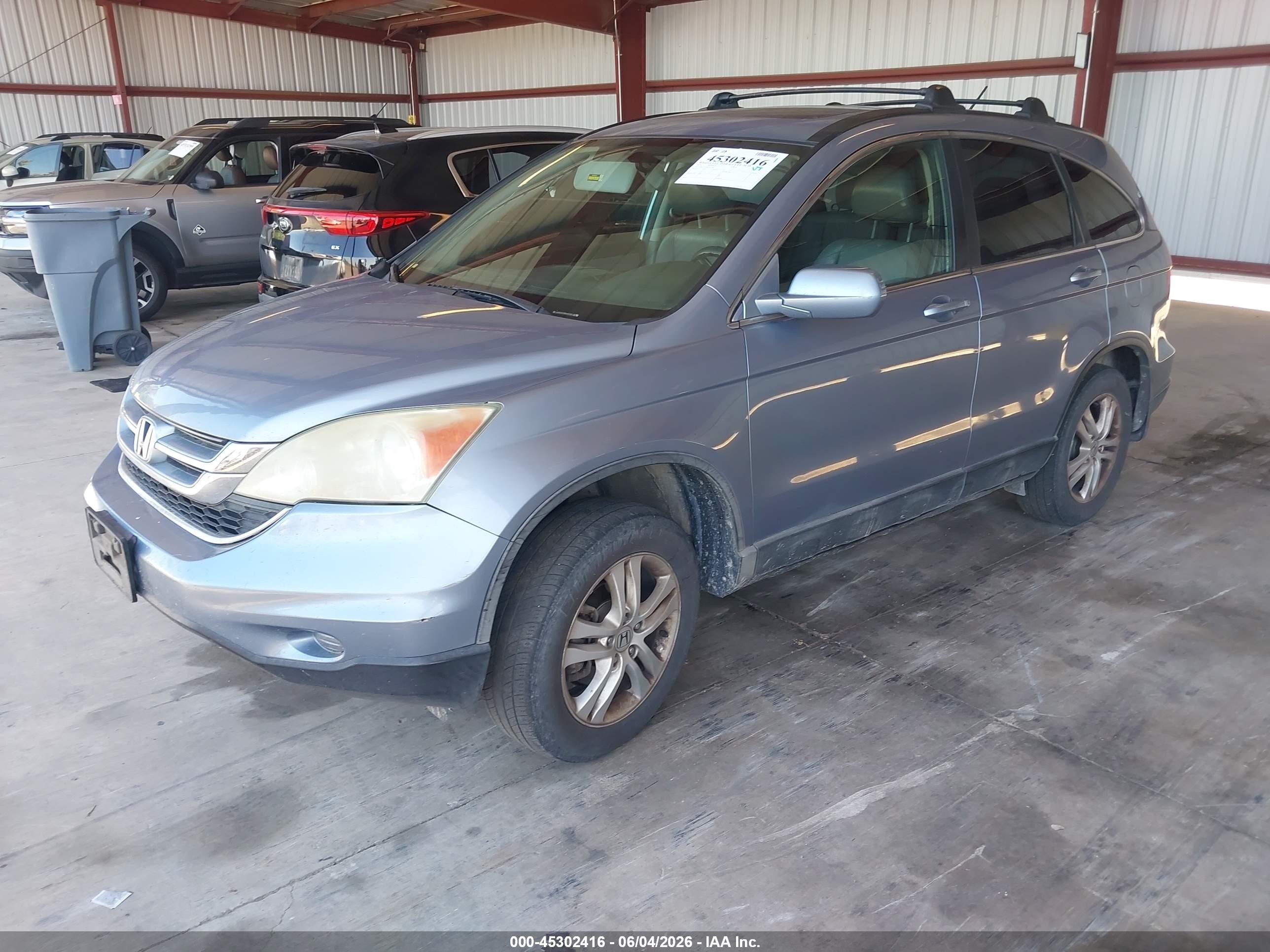 2011 Honda Cr-v Ex-l Light Blue vin: 5J6RE3H78BL022769