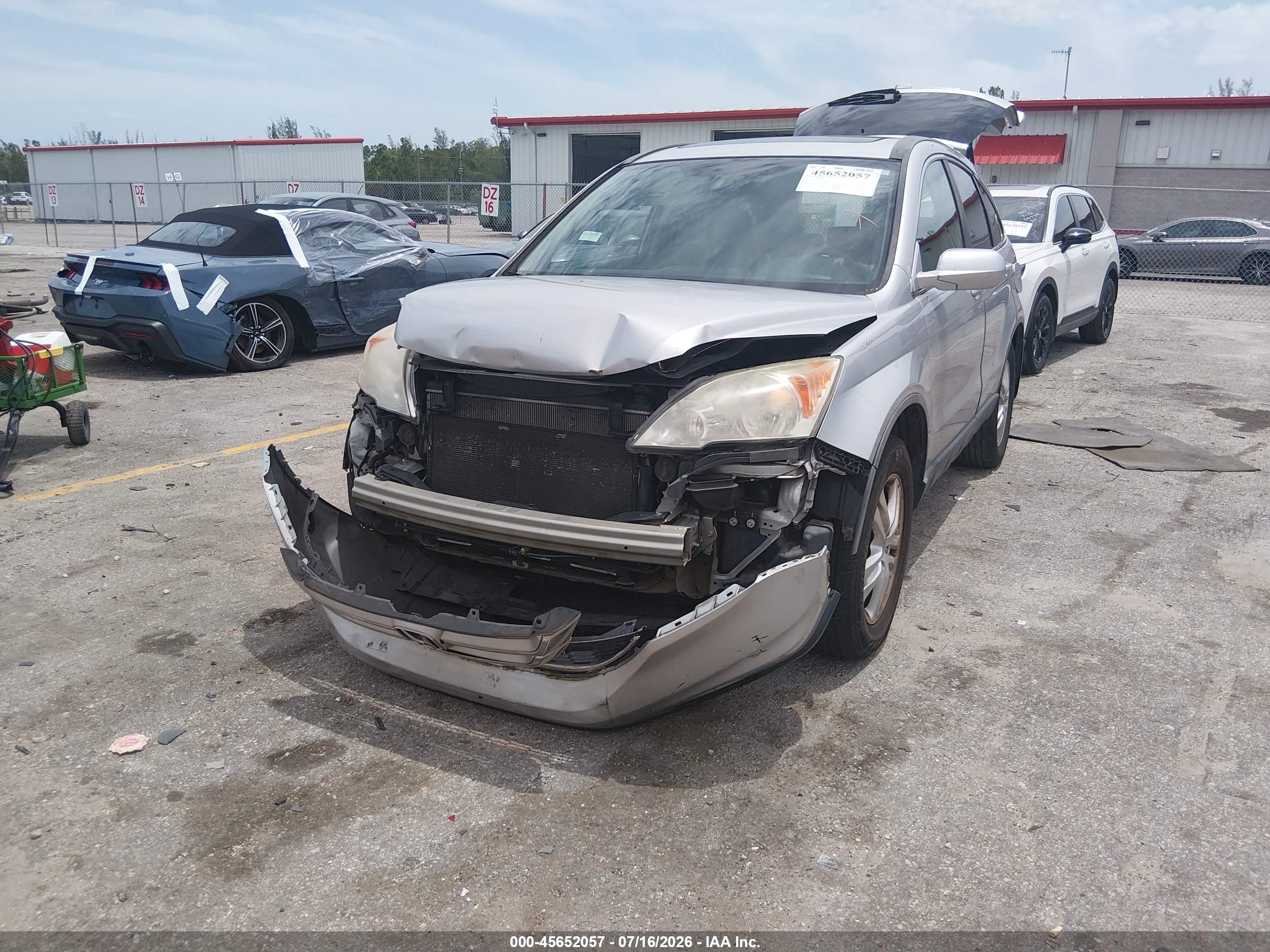 2011 Honda Cr-v Ex-l Silver vin: 5J6RE3H78BL031861