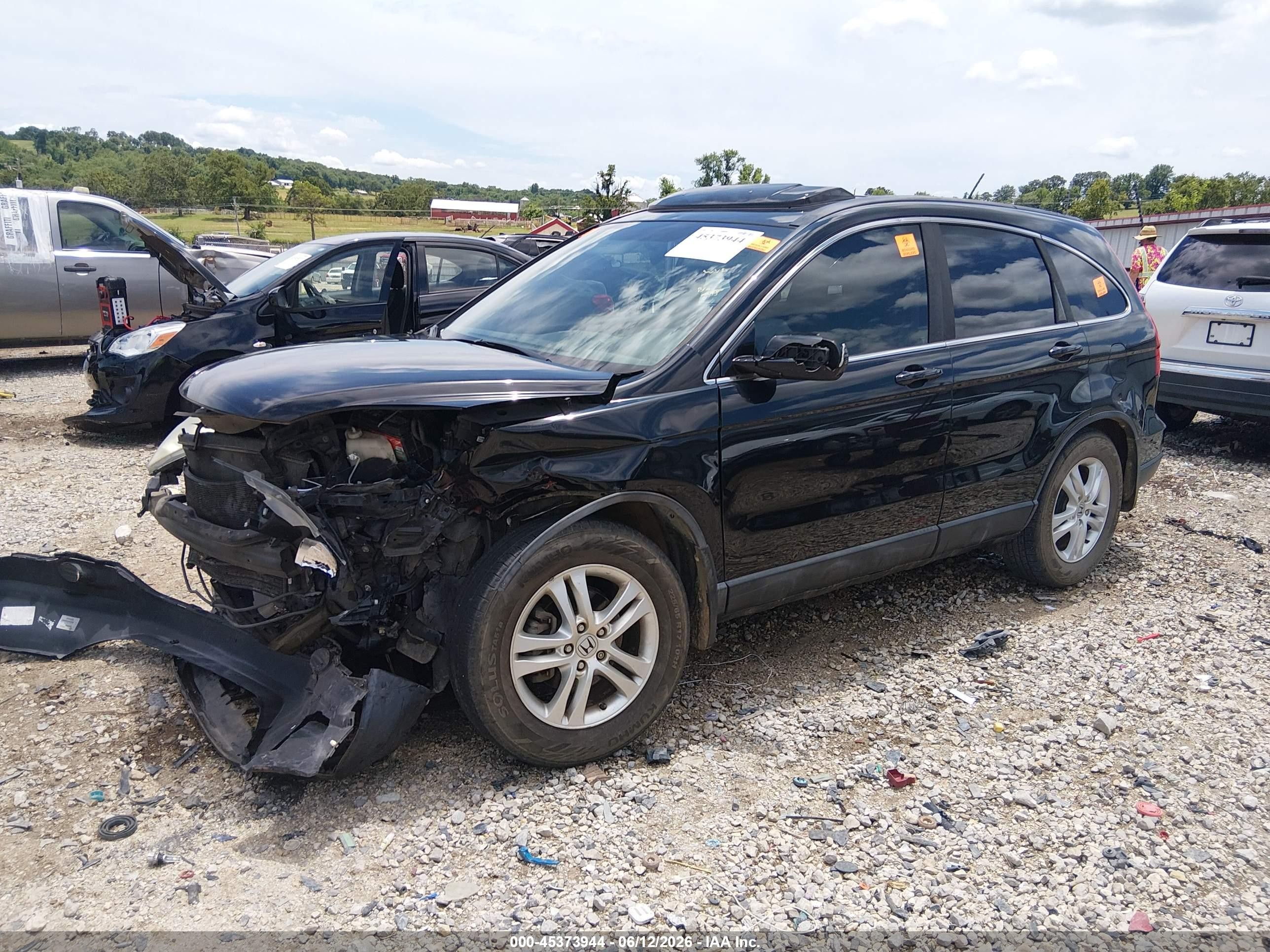 2011 Honda Cr-v Ex-l Black vin: 5J6RE3H78BL051382