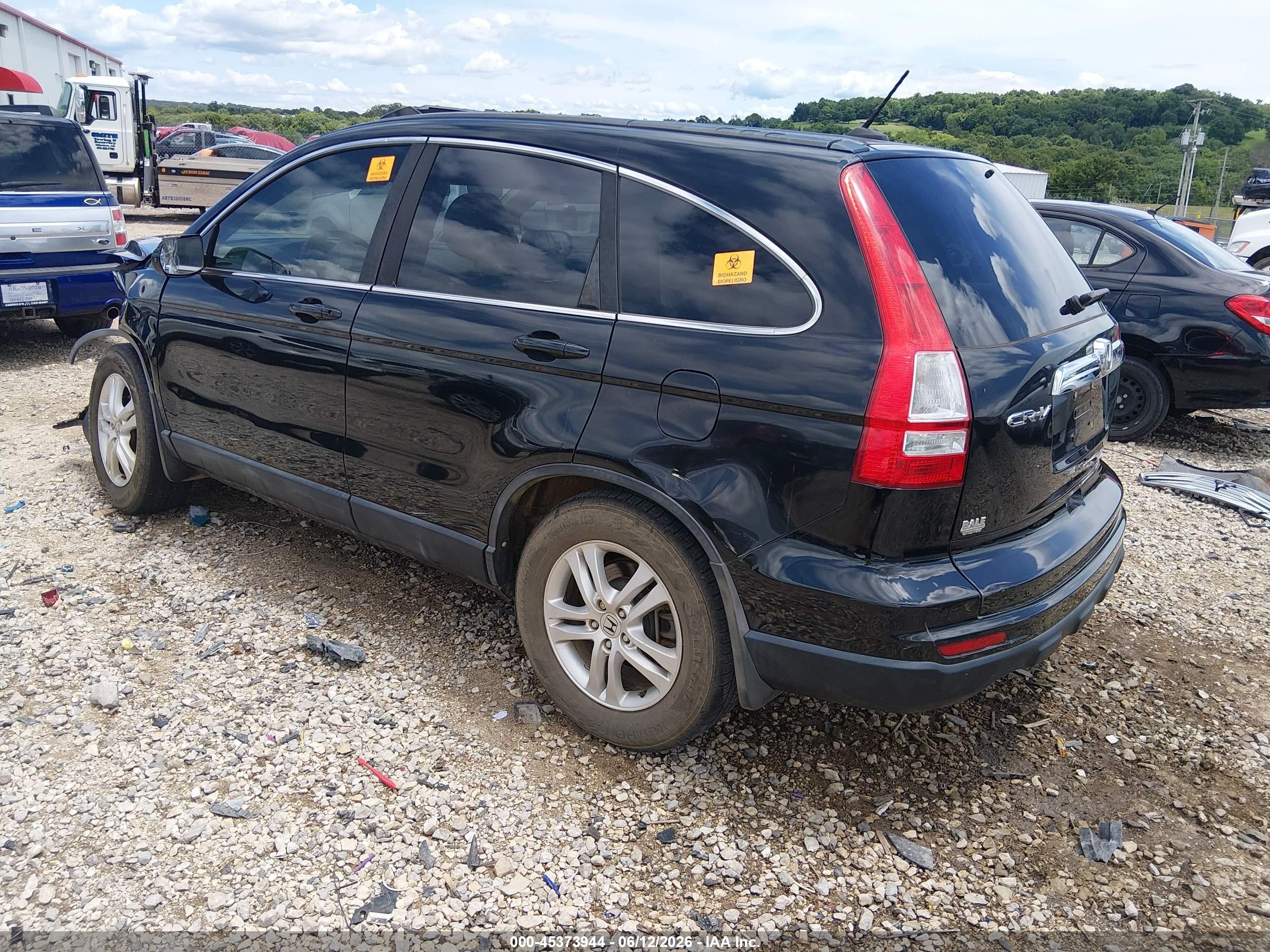2011 Honda Cr-v Ex-l Black vin: 5J6RE3H78BL051382