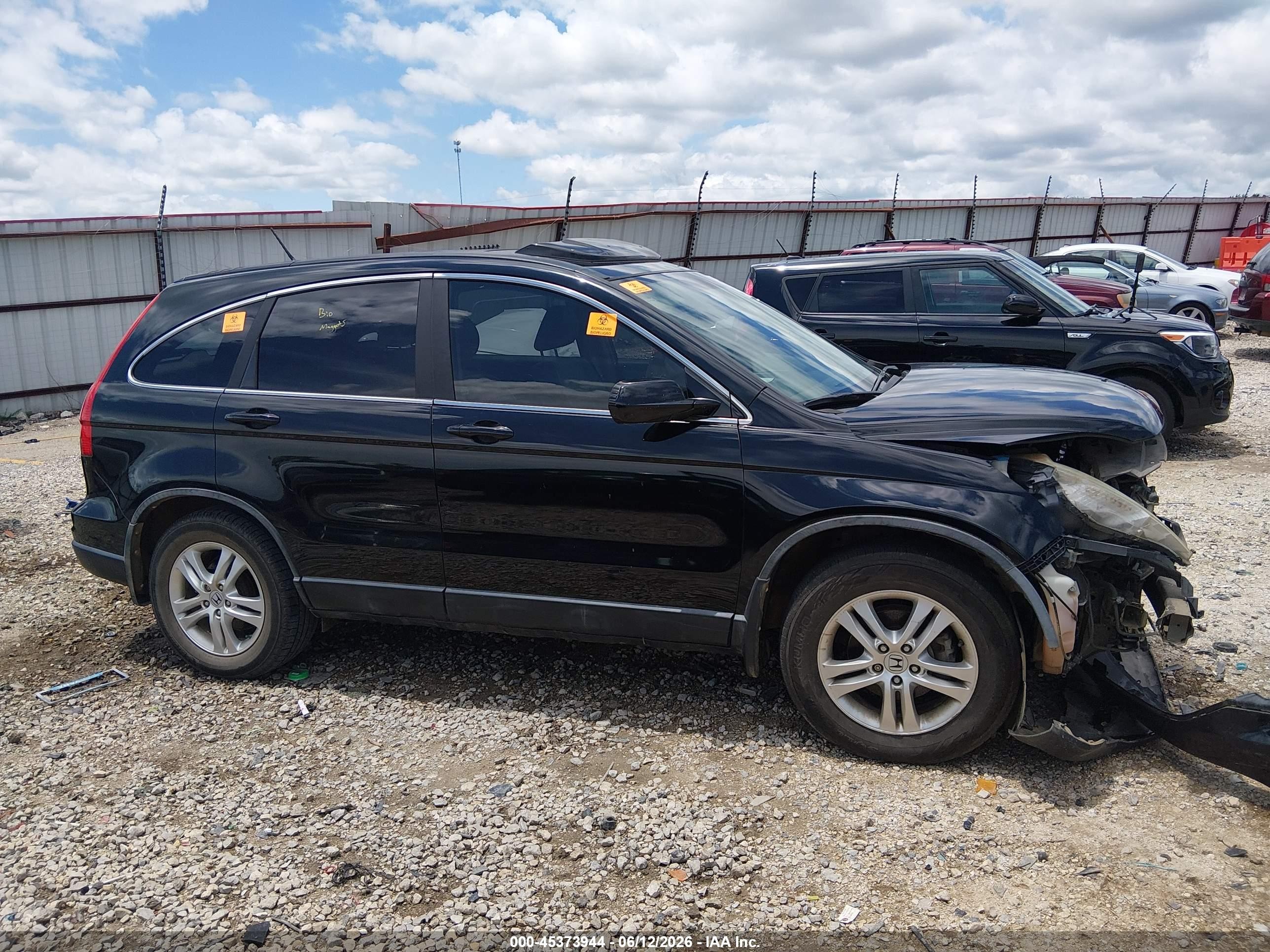 2011 Honda Cr-v Ex-l Black vin: 5J6RE3H78BL051382